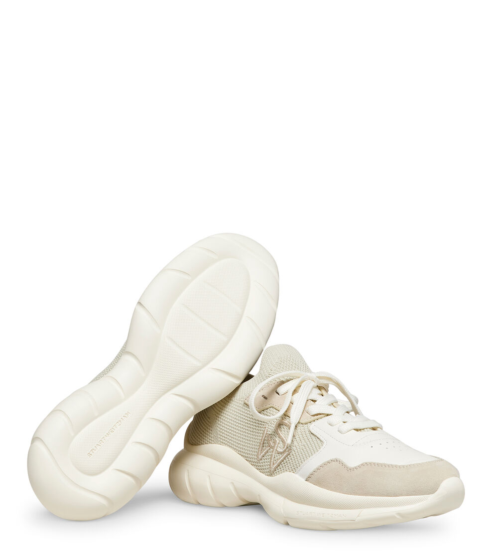 Stuart Weitzman 5050 SNEAKER LIGHT BEIGE/OFF WHITE SH301KNAWPH