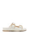 Stuart Weitzman PIPER SLIDE SANDAL OAT SA803BECCRM
