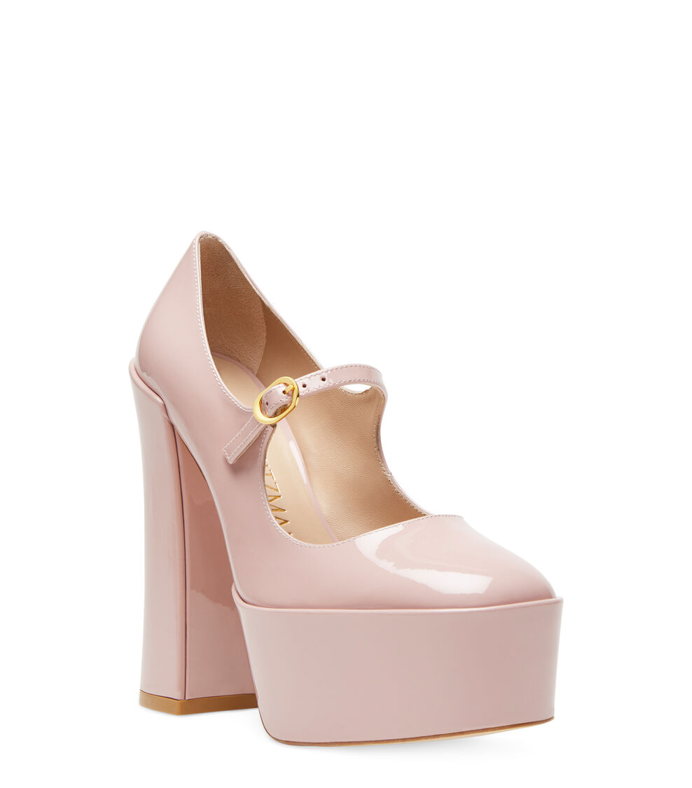 Stuart Weitzman SKYHIGH 145 MARY JANE PLATFORM PUMP  BALLETT SD283PATNCQ