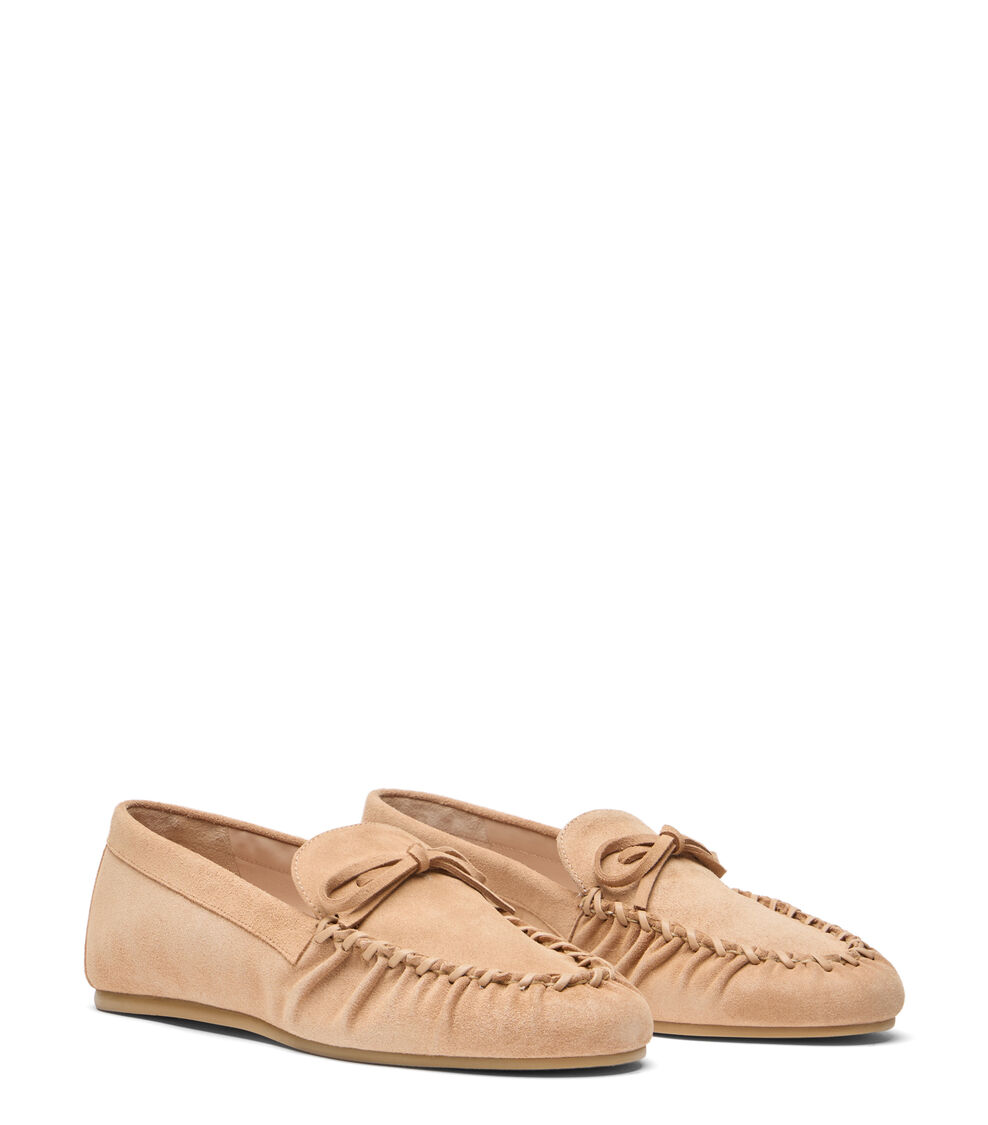 Stuart Weitzman BRITT BOW LOAFER NEW CAMEL SM414SPDWO4