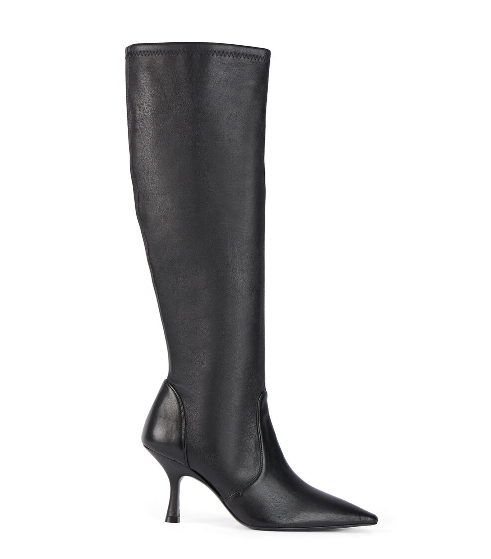 Stuart Weitzman NAOMI 75 STRETCH BOOT BLACK SJ739SRLBLK