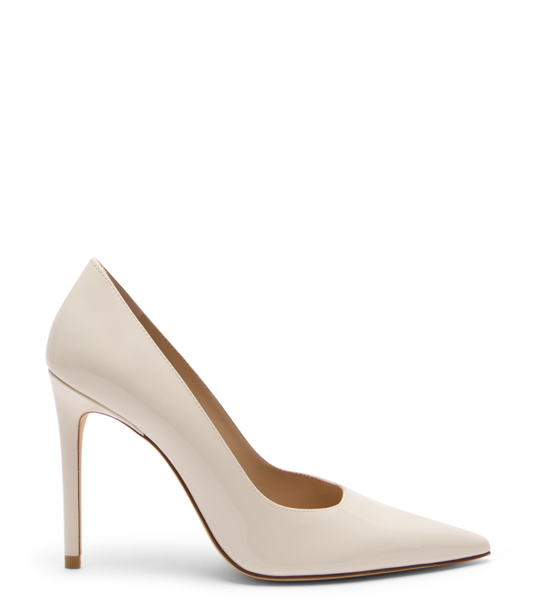 Stuart Weitzman, STUART POWER 100, PUMPS, CREAM, PATENT