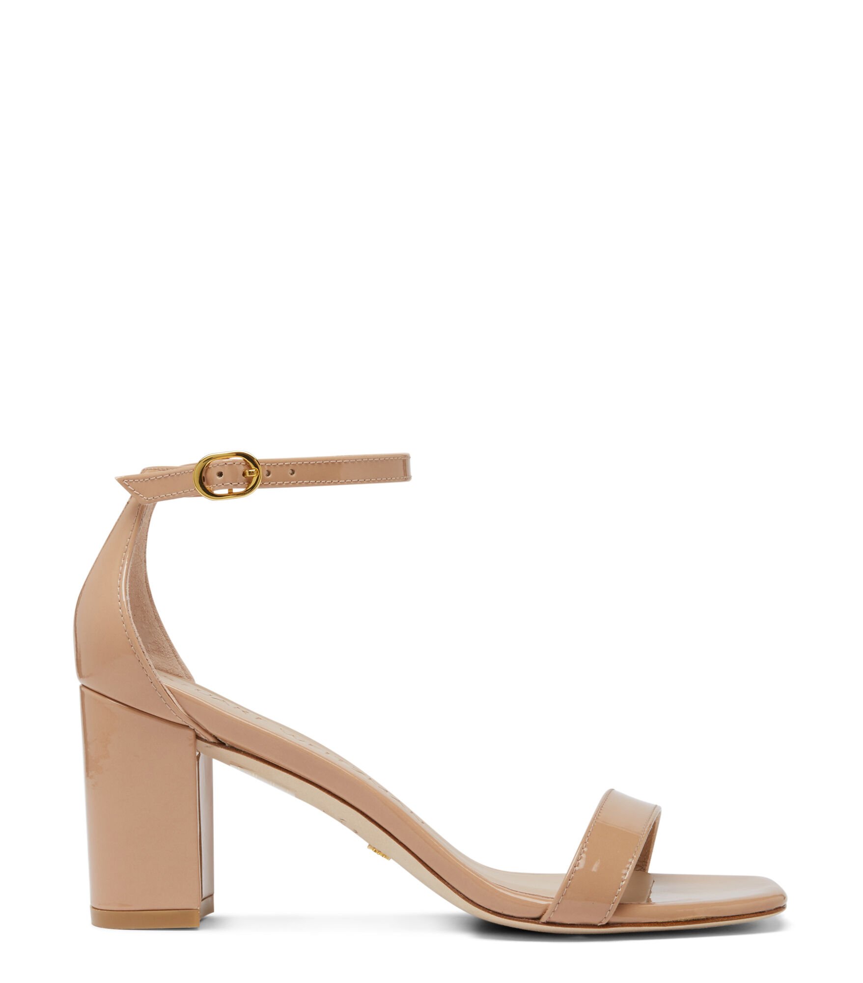 Beige block sandals store
