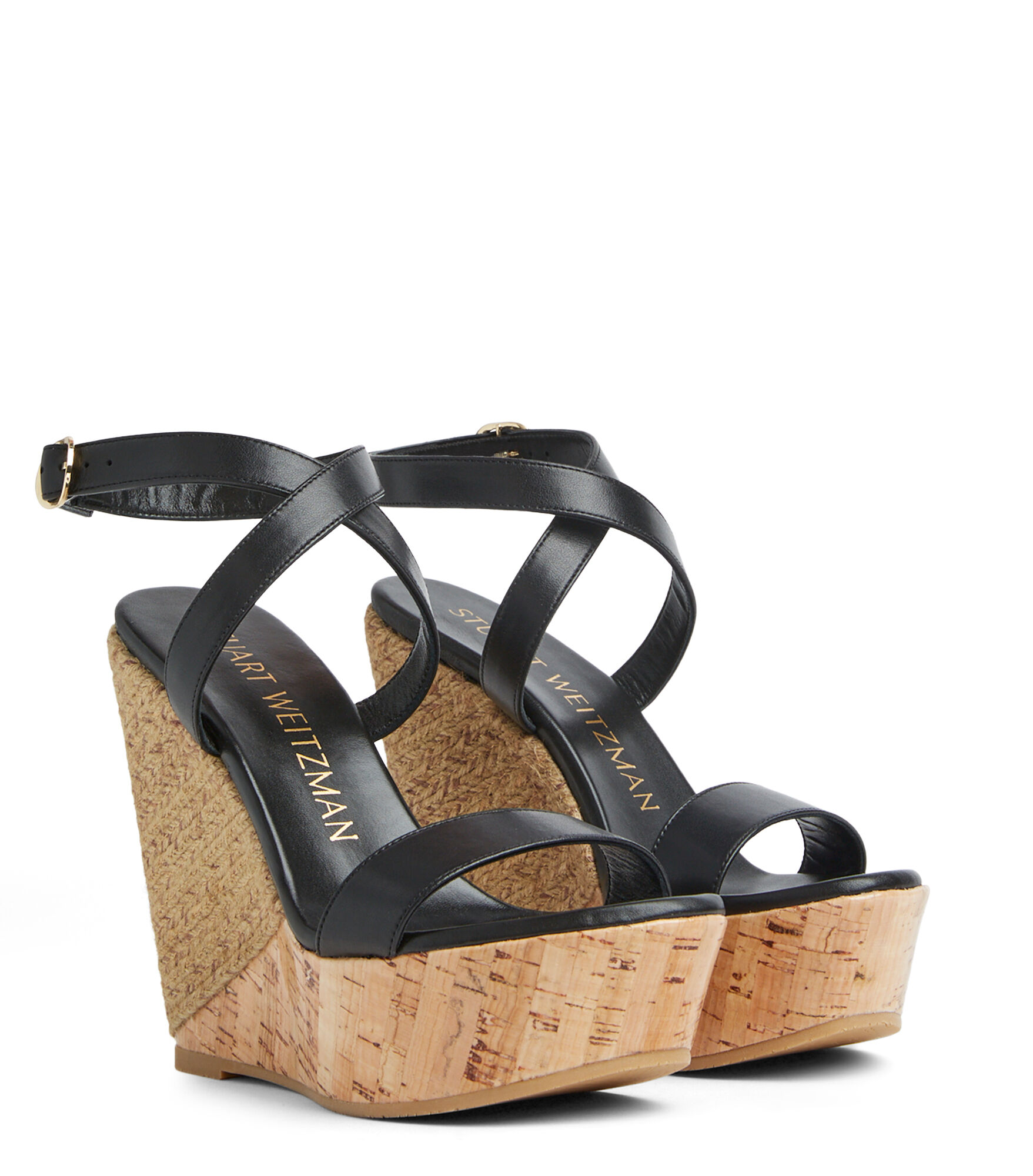Stuart weitzman cork hot sale wedges
