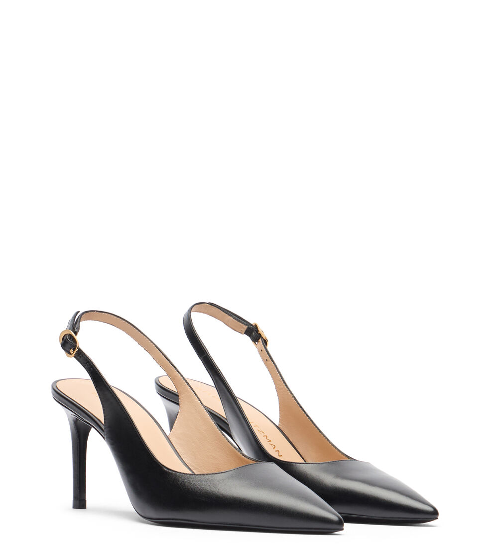 Stuart Weitzman STUART POWER SLINGBACK 75 BLACK SK668SMOBLK