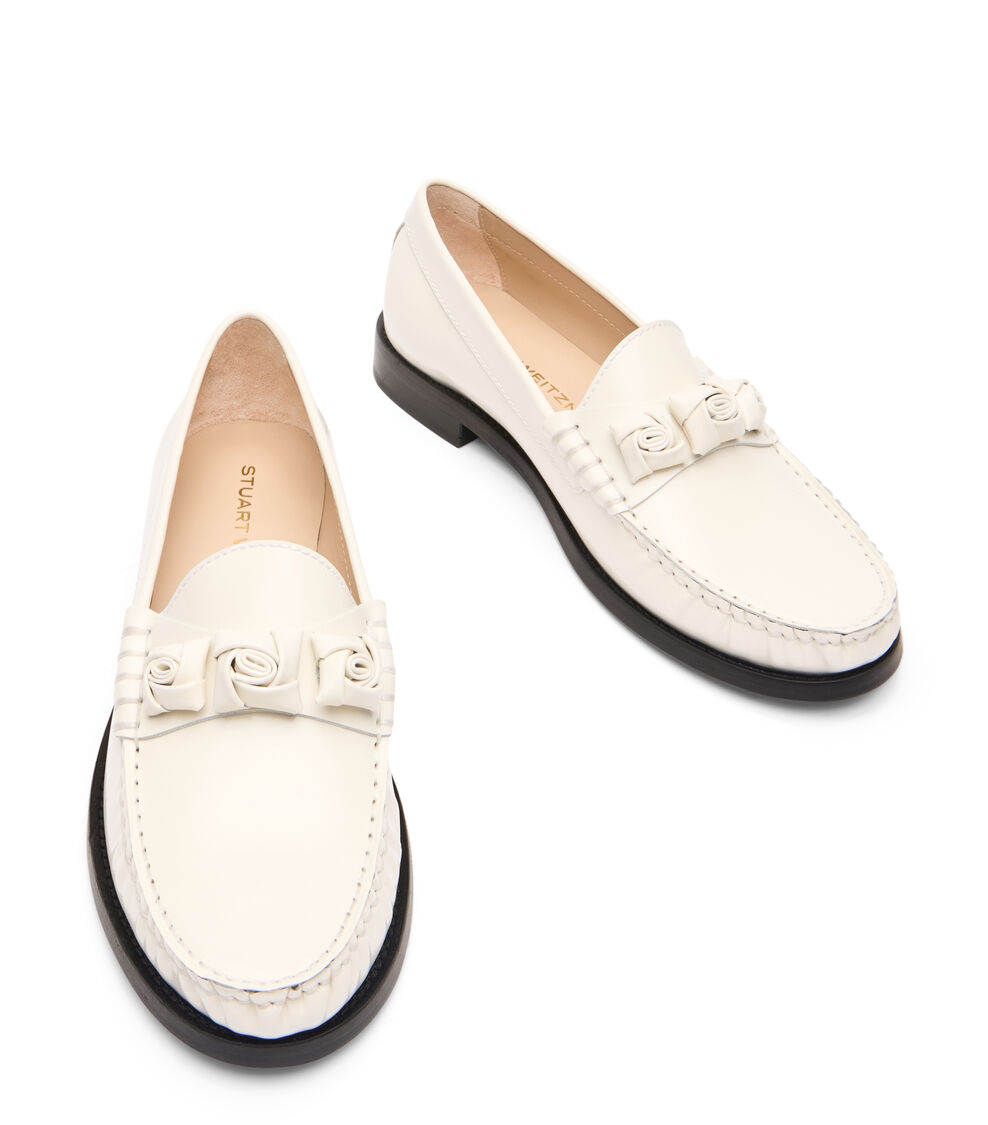 Stuart Weitzman ROSIE LOAFER CREAM SK173APSCRM