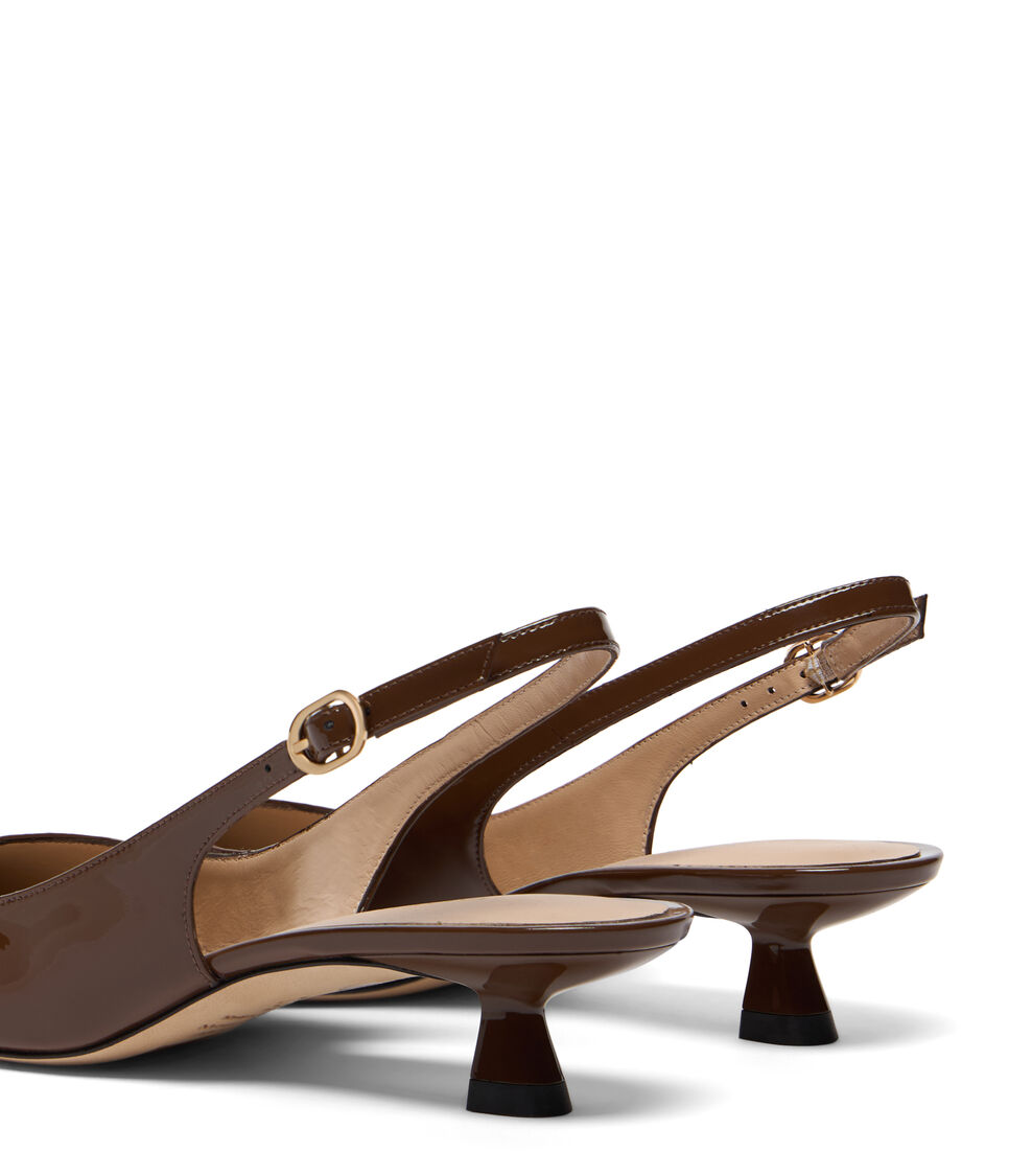 Stuart Weitzman STUART SCULPT SLINGBACK 35 WALNUT SL435PATWAL