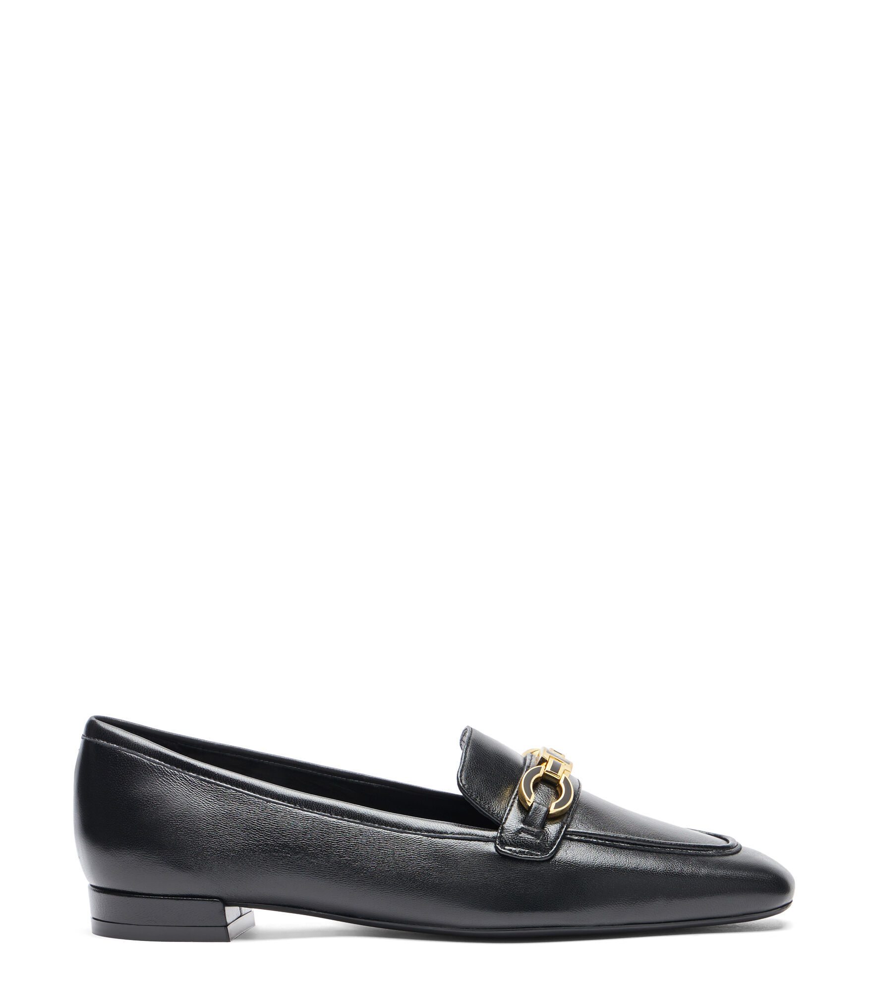 SW SIGNATURE SQUARE LOAFER in BLACK TONAL for Women | Stuart Weitzman®