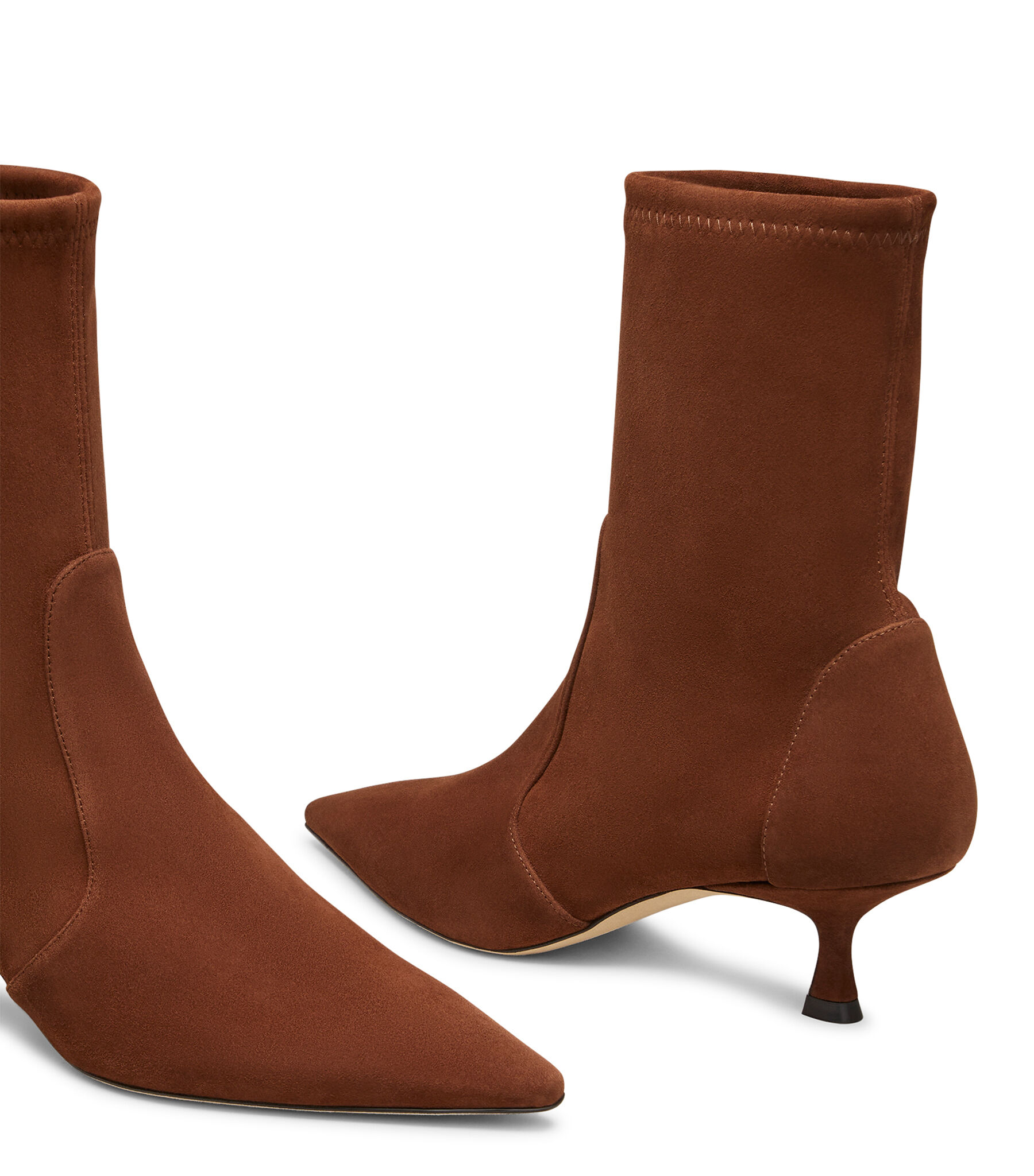 NAOMI 50 BOOTIE in DEEP COFFEE for Women | Stuart Weitzman®
