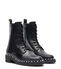 Stuart Weitzman REVERIE LACE-UP BOOTIE NEGRO SK037SMOBLK