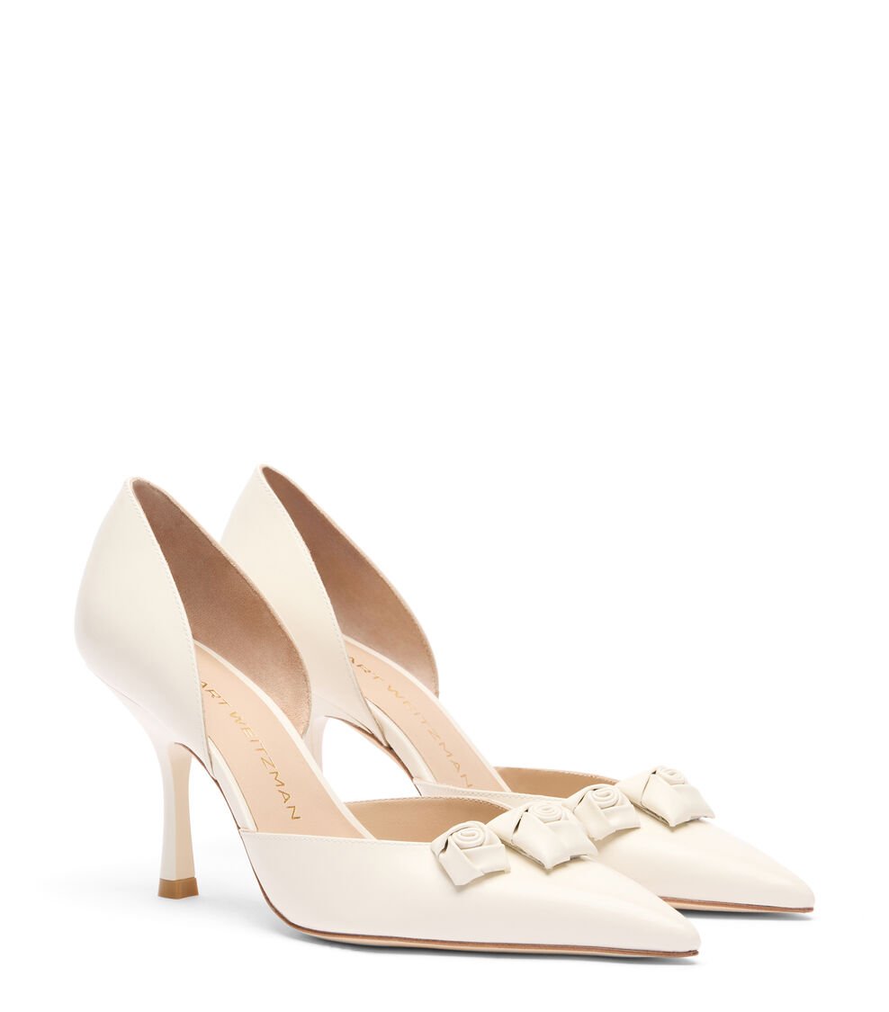 Stuart Weitzman ROSIE 85 DORSAY PUMP Stuart Weitzman ROSIE 85 DORSAY PUMP CRÈME SK169DRZCRM