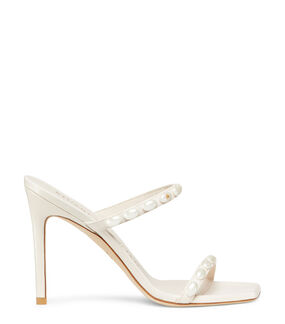 Stuart Weitzman ALEENA PEARLITA 100 SANDAL SEASHELL SH541LARPY1