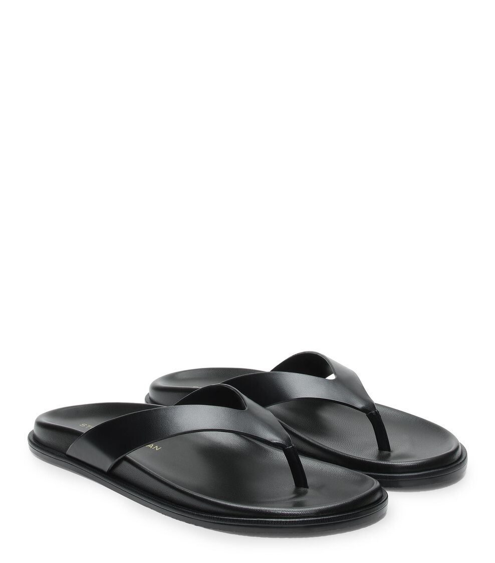 Stuart Weitzman MARYKATE THONG SANDAL BLACK SN616SMOBLK