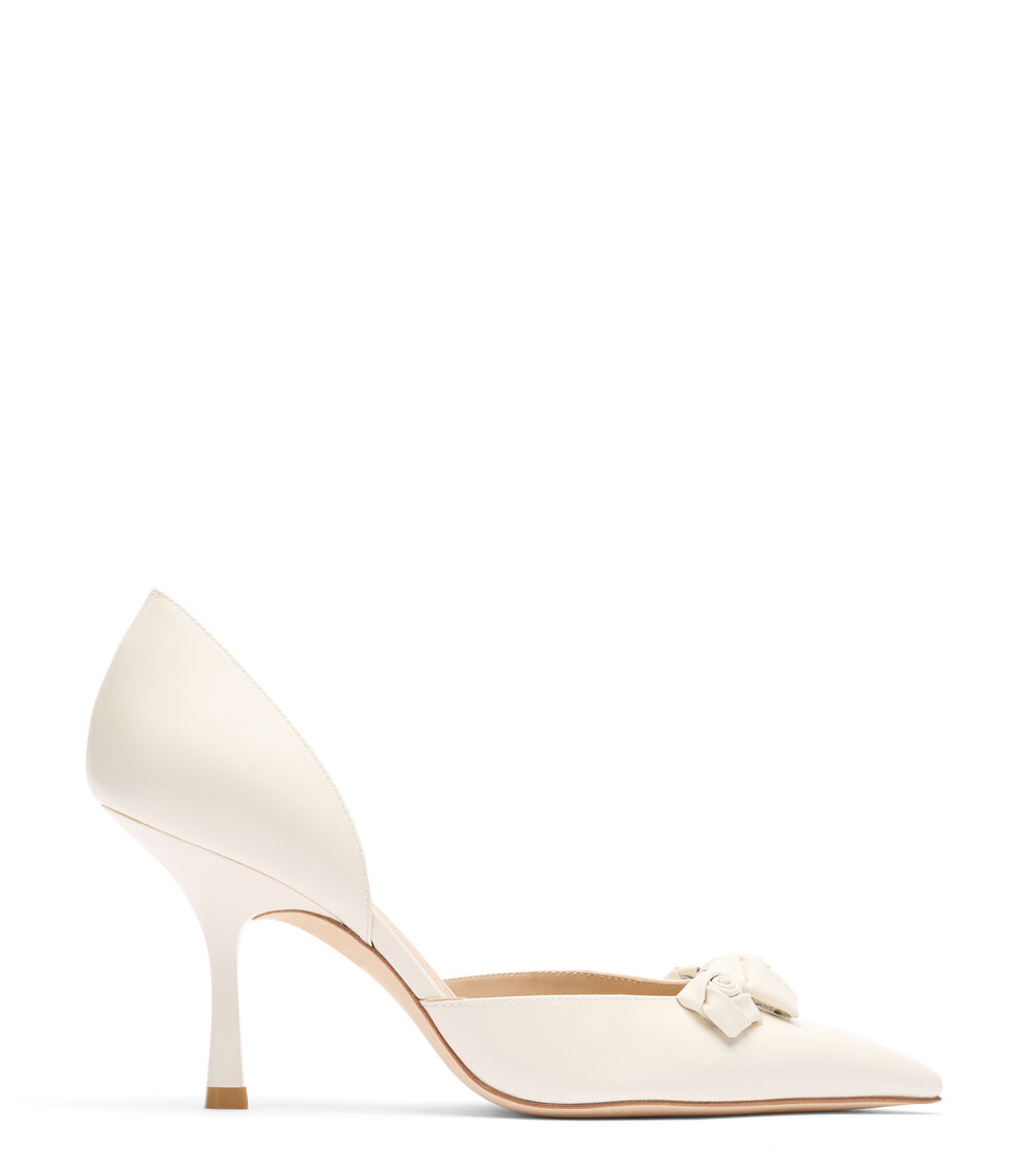 Stuart Weitzman ROSIE 85 DORSAY PUMP CREAM SK169DRZCRM
