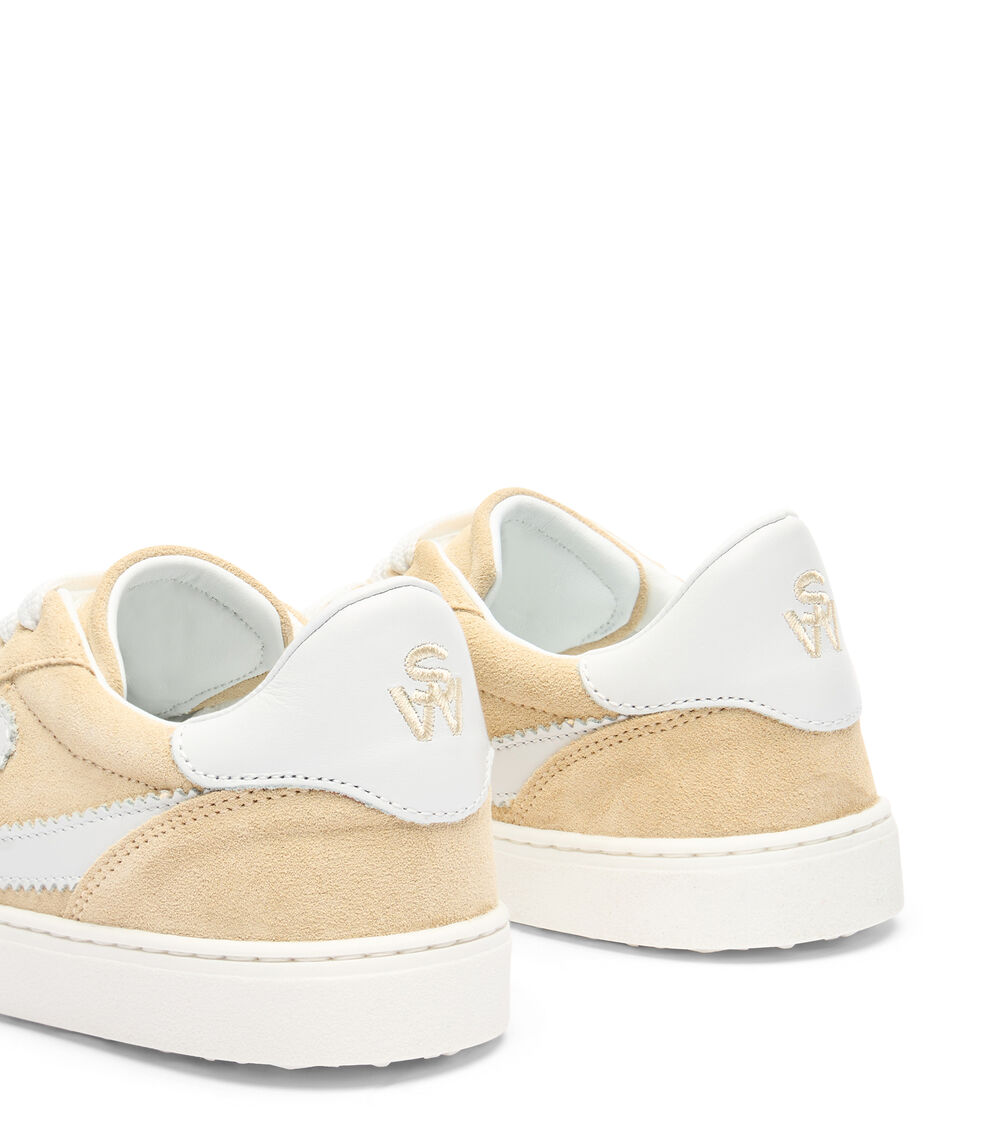 Stuart Weitzman SW RUNAROUND SNEAKER CREAM/WHITE SK928DLFRUO