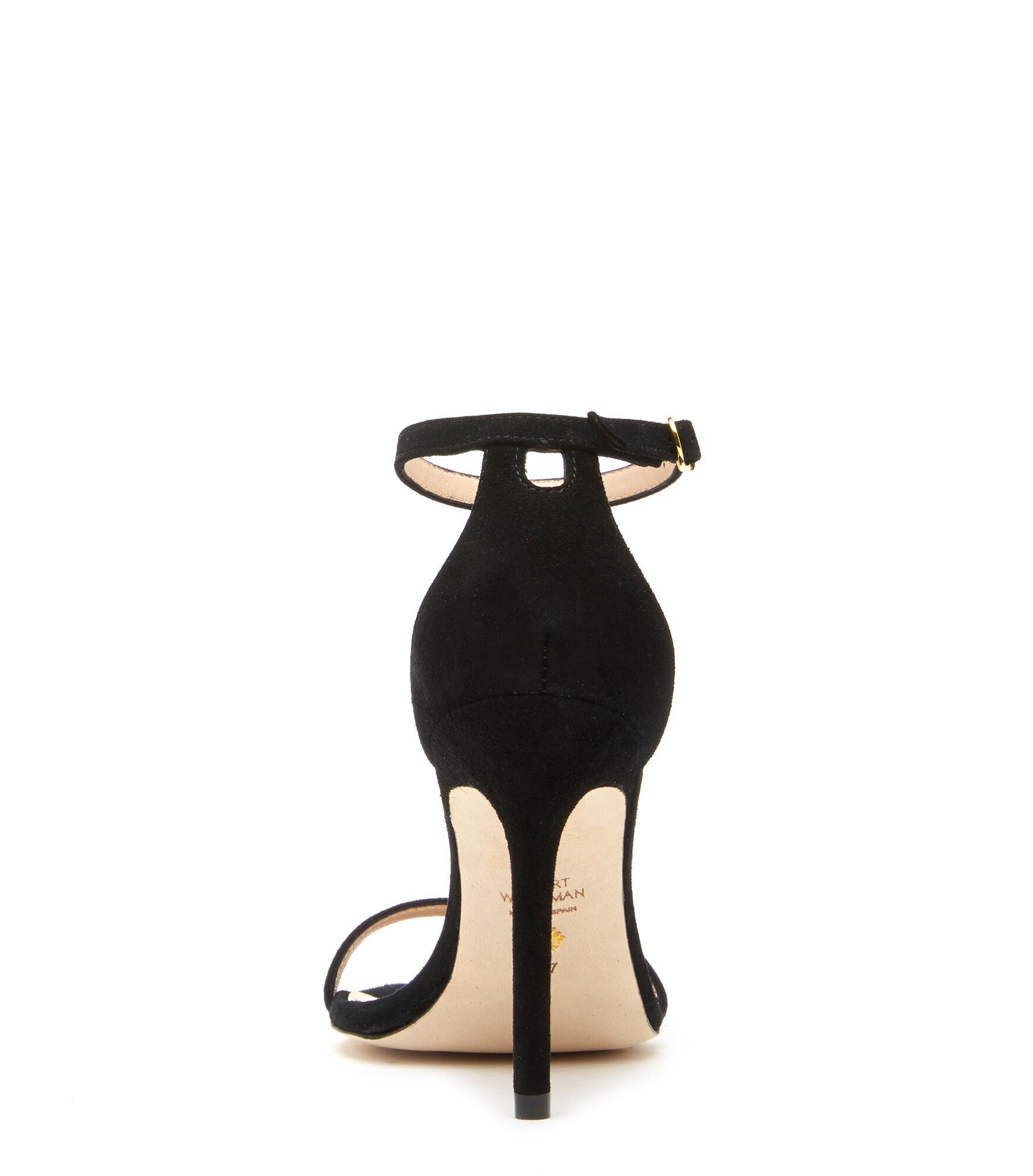 Stuart weitzman black suede sandals store