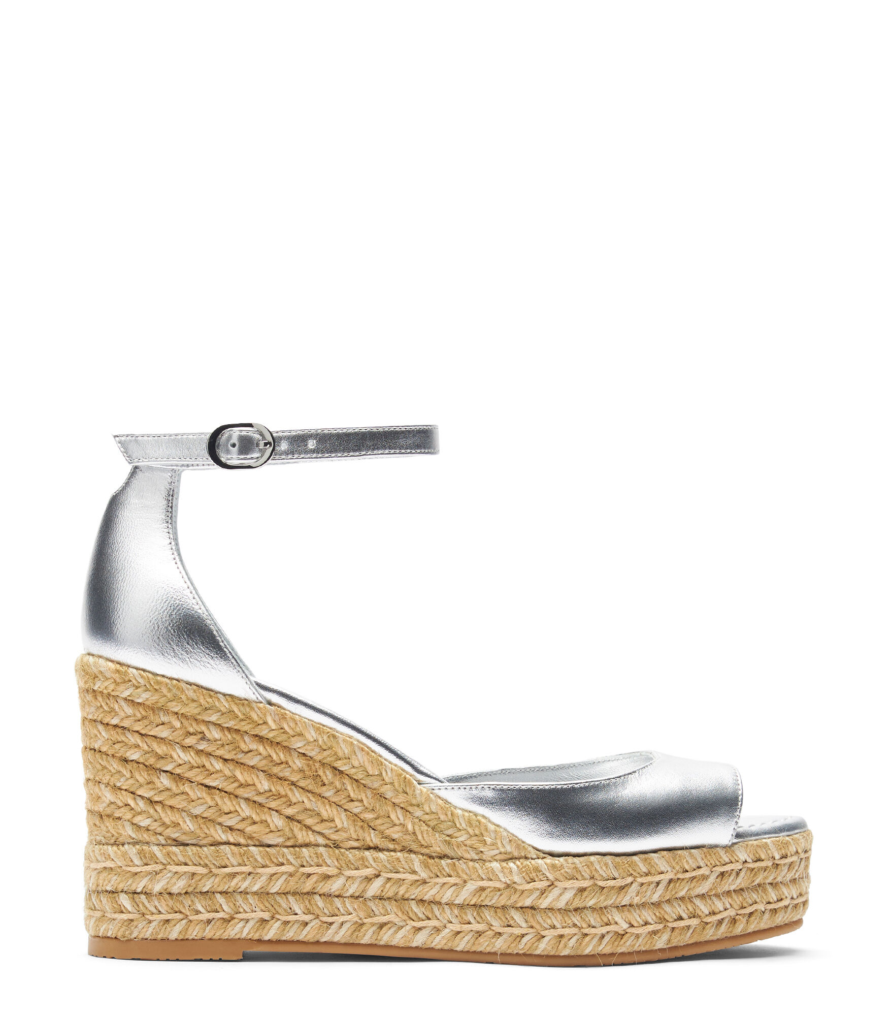 Silver espadrille wedges clearance