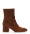 Stuart Weitzman FLAREBLOCK 60 ZIP BOOTIE DEEP COFFEE SF412SUEXDQ