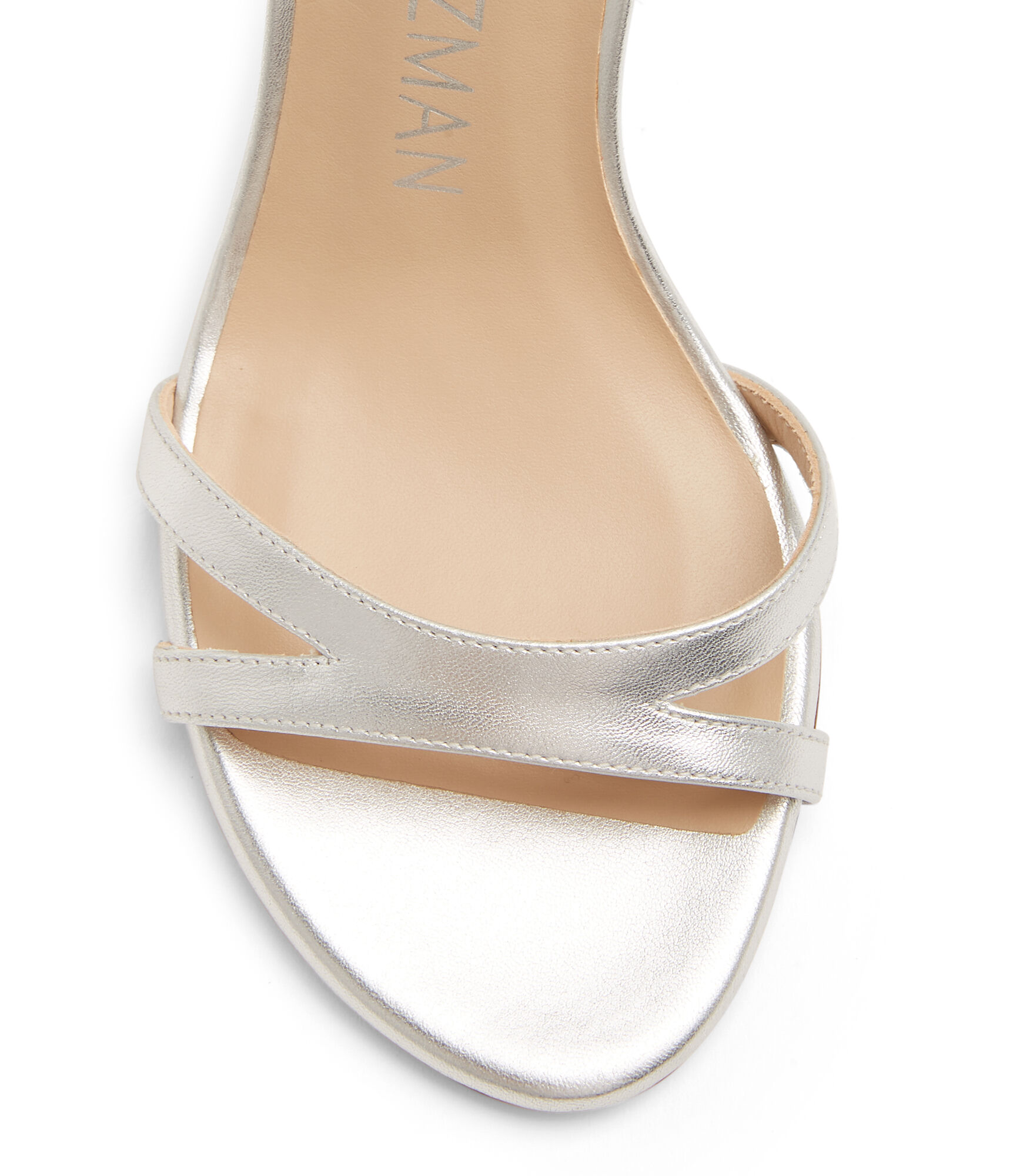 SOIREE 100 LACE UP SANDAL in SILVER for Women Stuart Weitzman UK