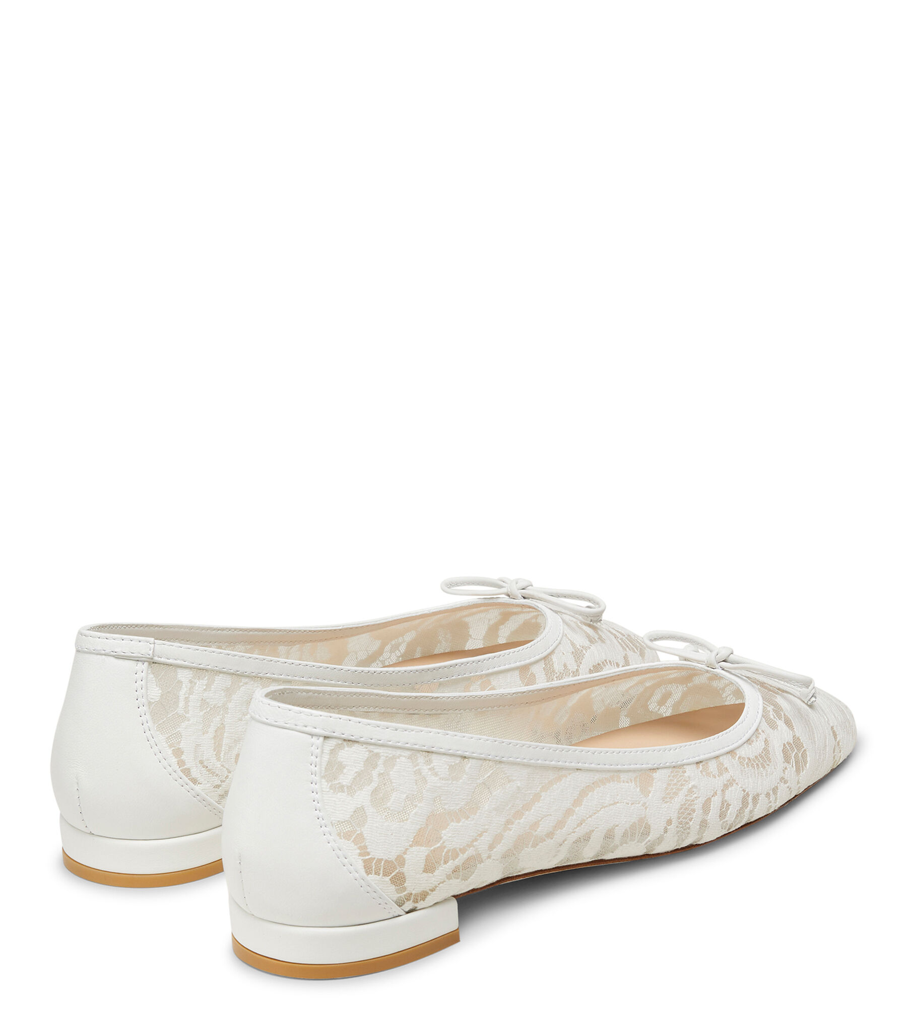 ARABELLA BALLET FLAT in WHITE for Women | Stuart Weitzman®