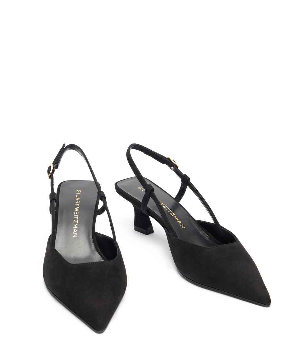 Stuart Weitzman VINNIE 50 SLINGBACK Stuart Weitzman VINNIE 50 SLINGBACK BLACK SJ433SUEBLK