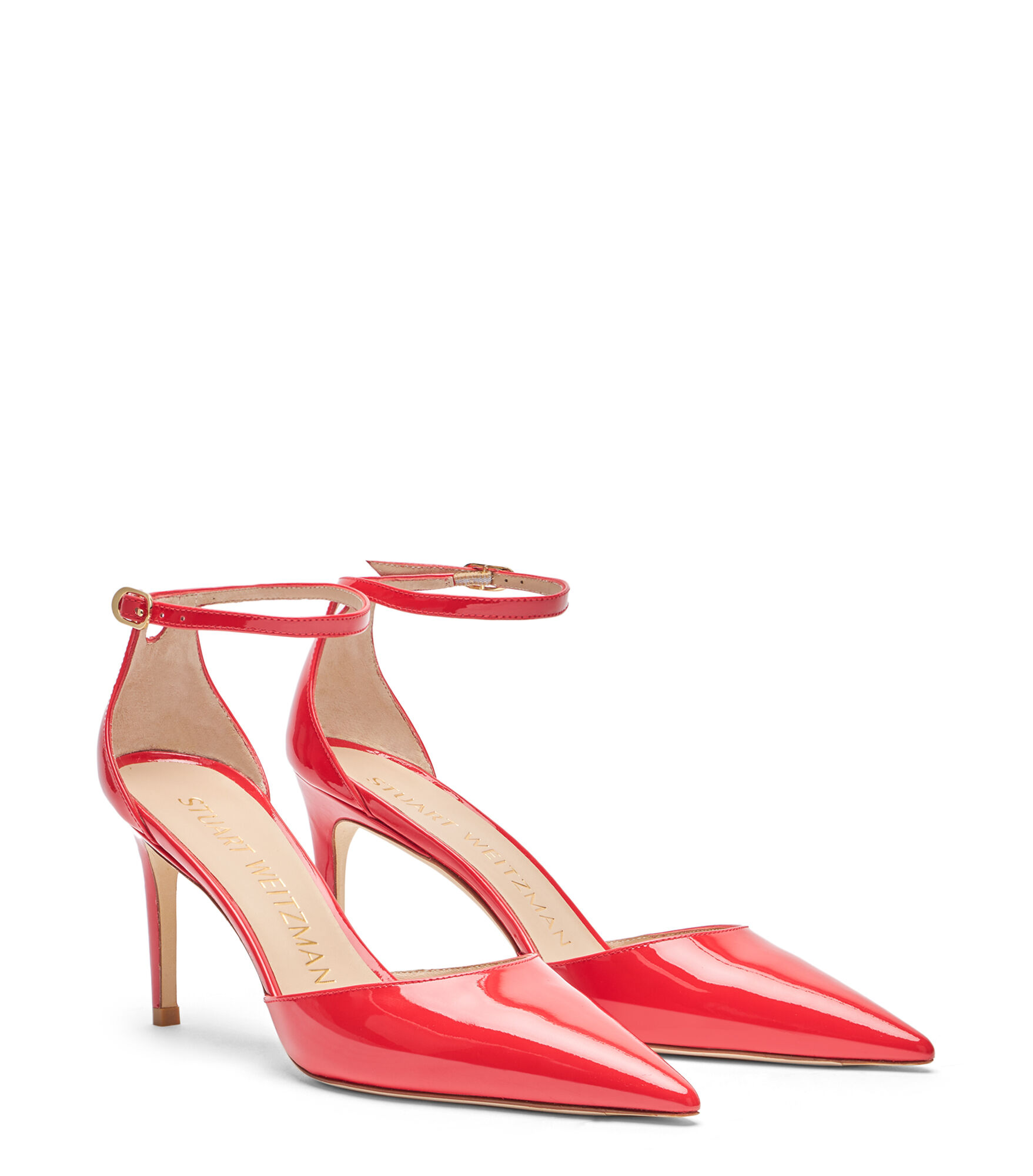 STUART 85 STRAP PUMP in CHERRY for Women Stuart Weitzman UK