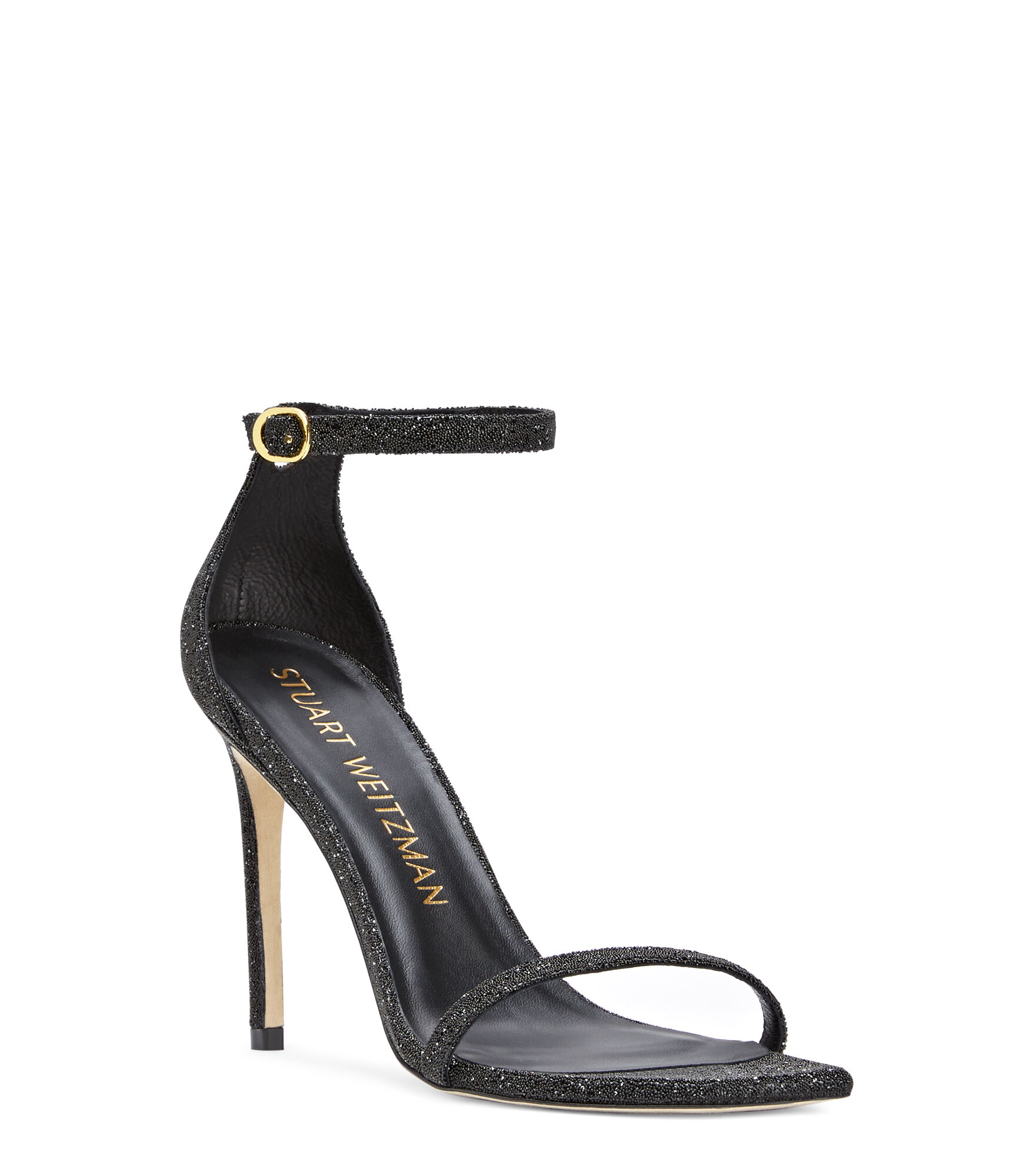 NUDISTCURVE 100 SANDAL in BLACK for Women | Stuart Weitzman®