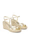 Stuart Weitzman DAYNA ESPADRILLE WEDGE LIGHT GOLD/NATURAL SK994LQJVLW