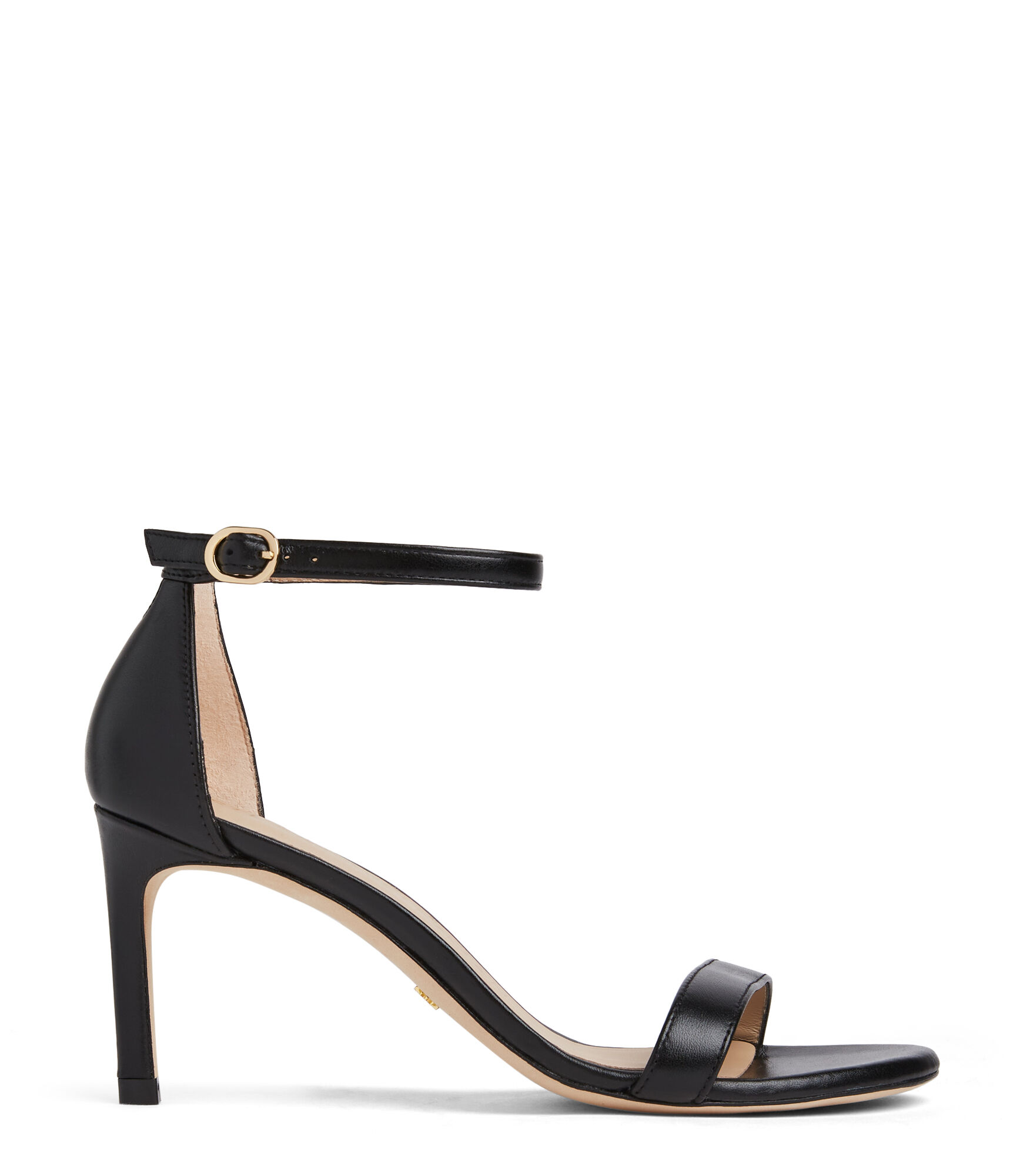 Stuart weitzman top black strappy heels