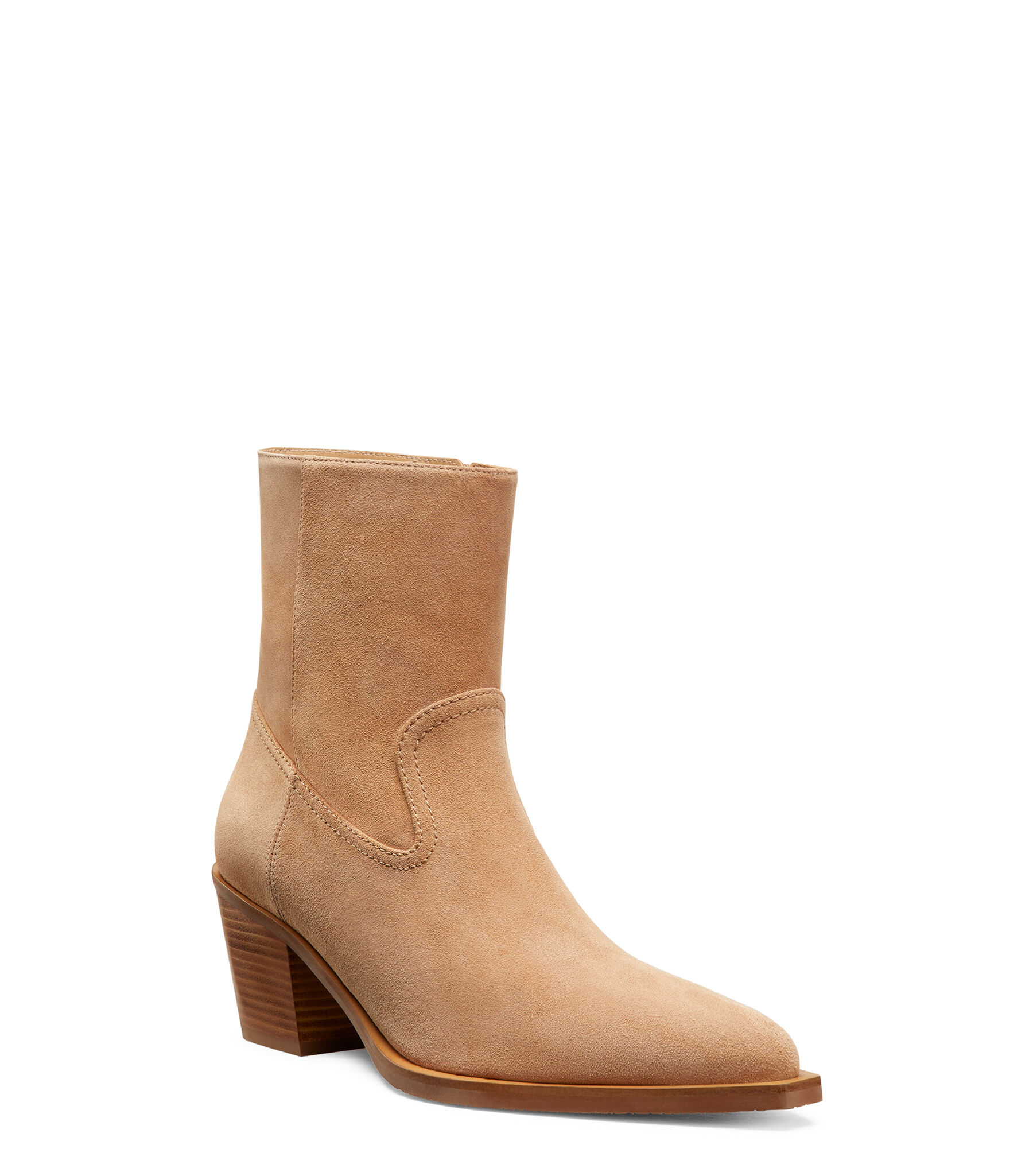 TATE BOOTIE in NEW CAMEL/CARAMEL for Women | Stuart Weitzman®