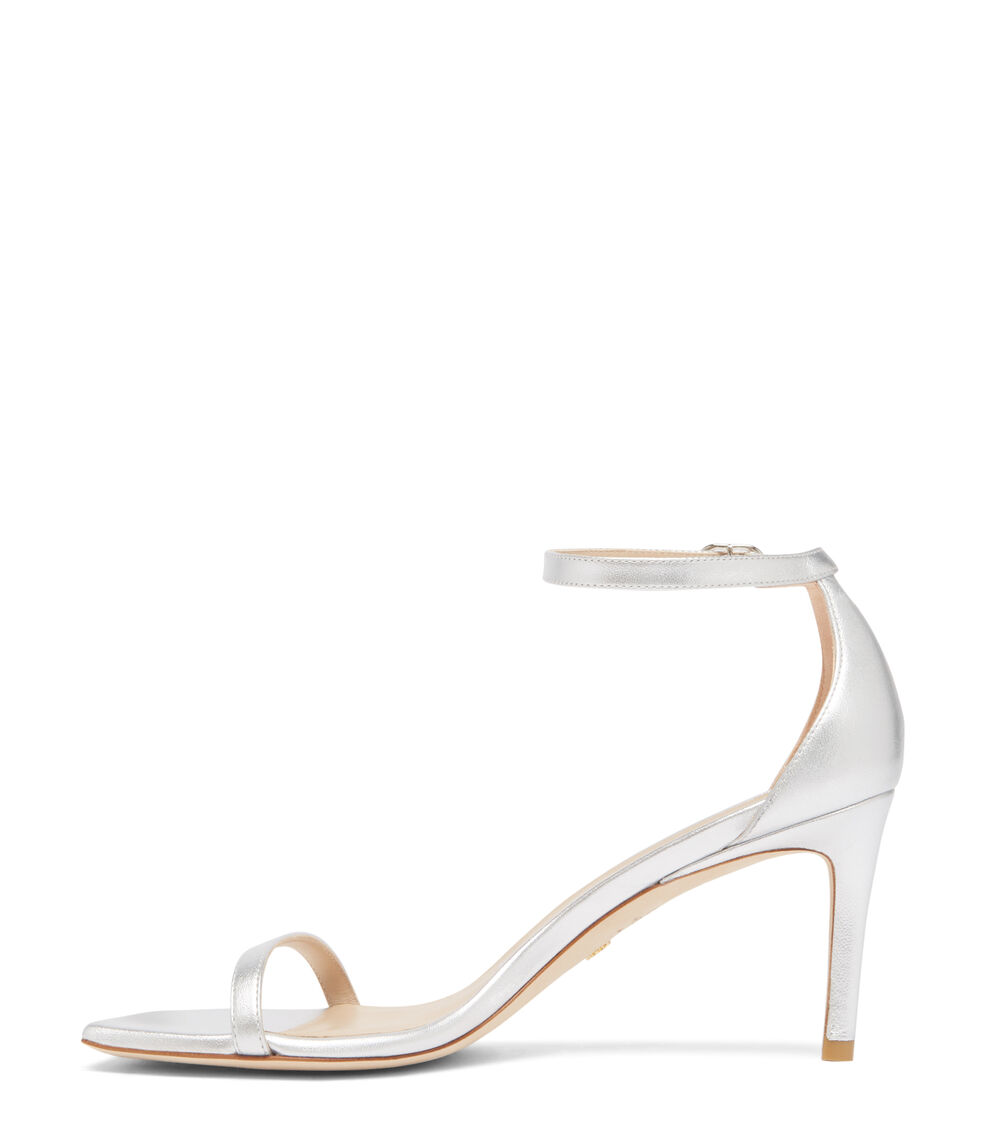 Stuart Weitzman NUDISTCURVE 75 SANDAL SILBER SA174LIDSLV