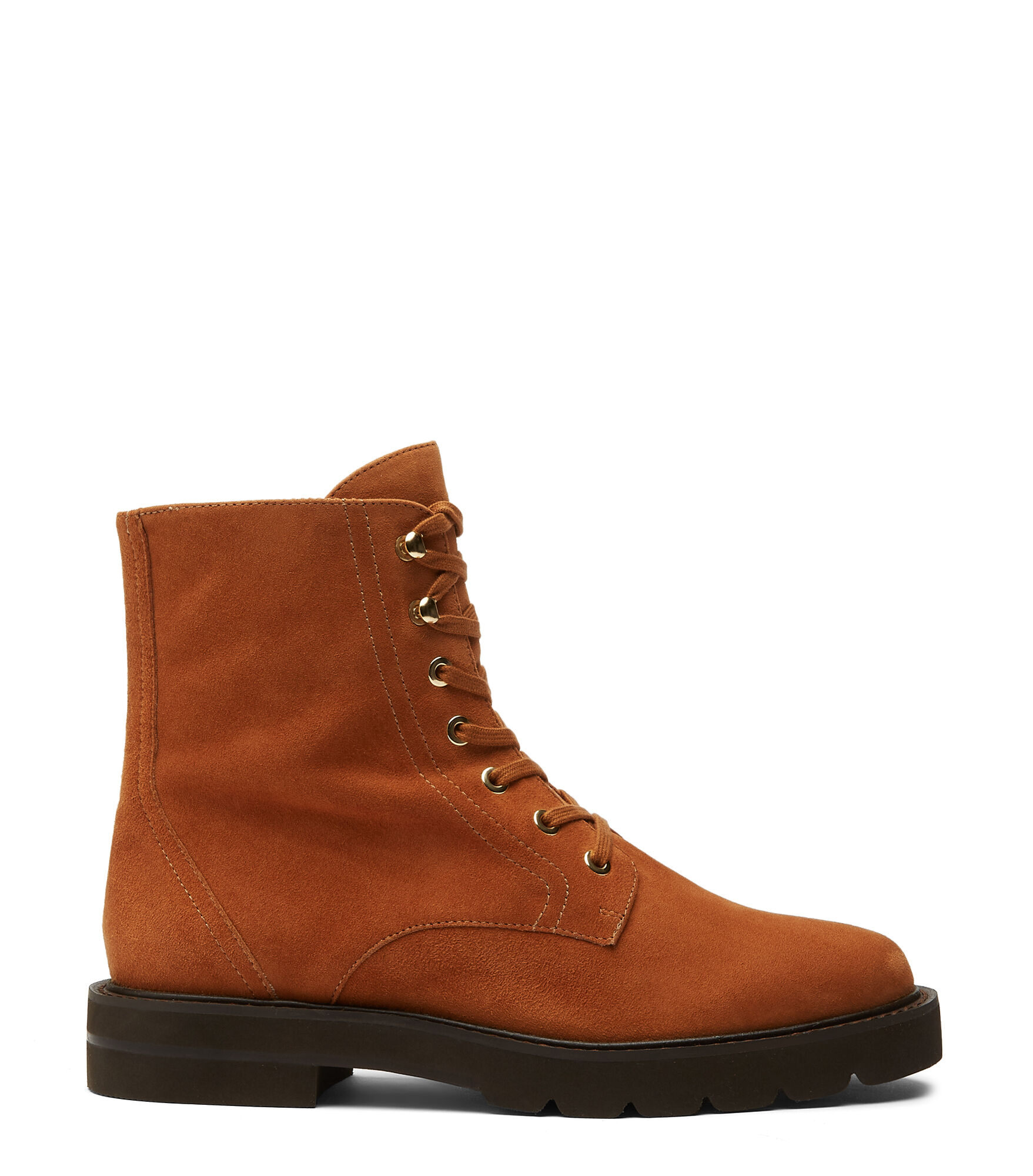 Stuart weitzman suede lace up ankle boots online