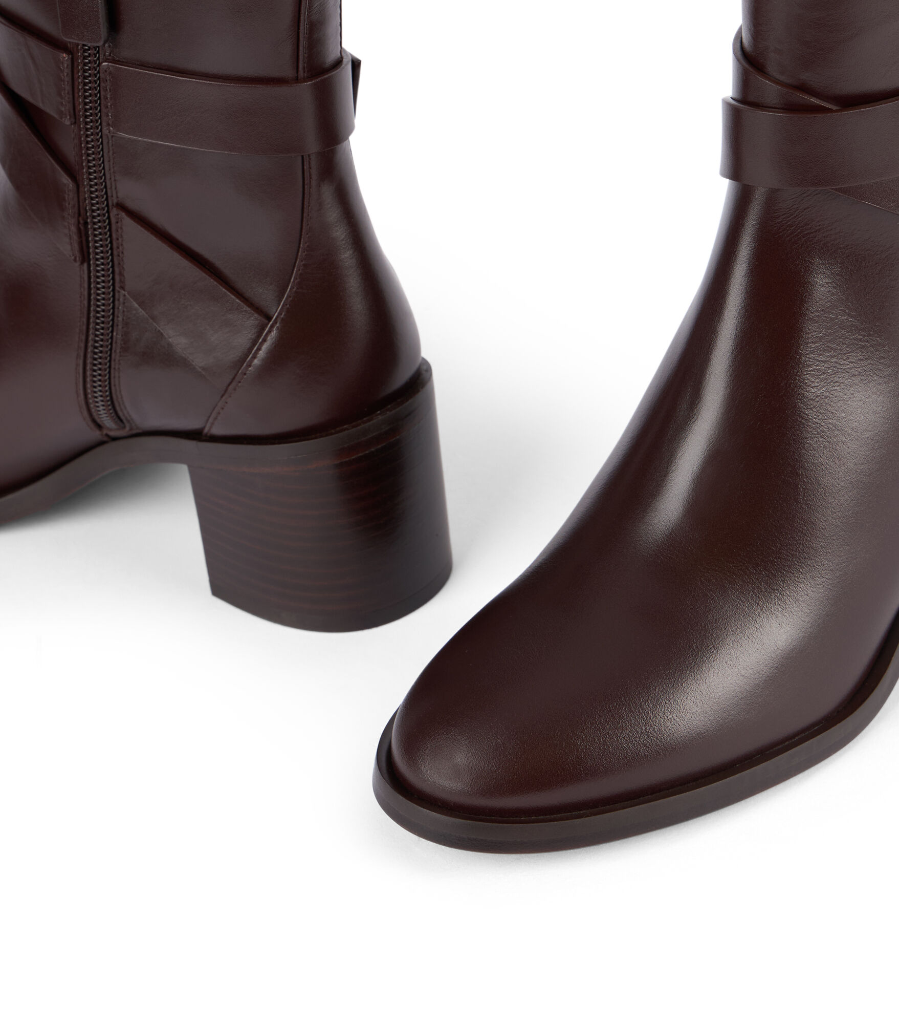 品揃え豊富で ESME BELTED Stuart | Women for BROWN DARK in BOOTIE ZIP 靴
