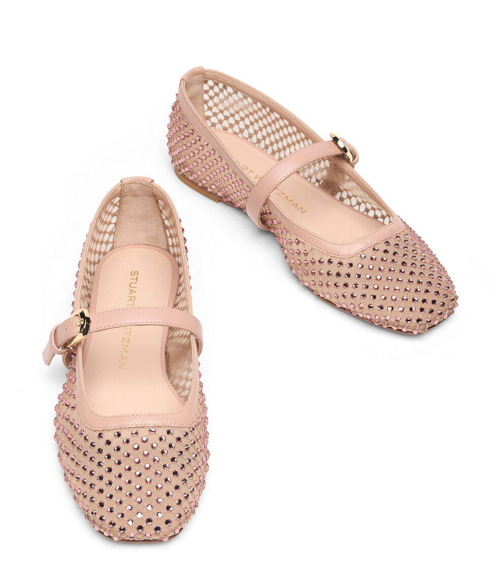 Stuart Weitzman BAREITALL SHINE MARY JANE BLUSHFUL SN800CYHY6Q