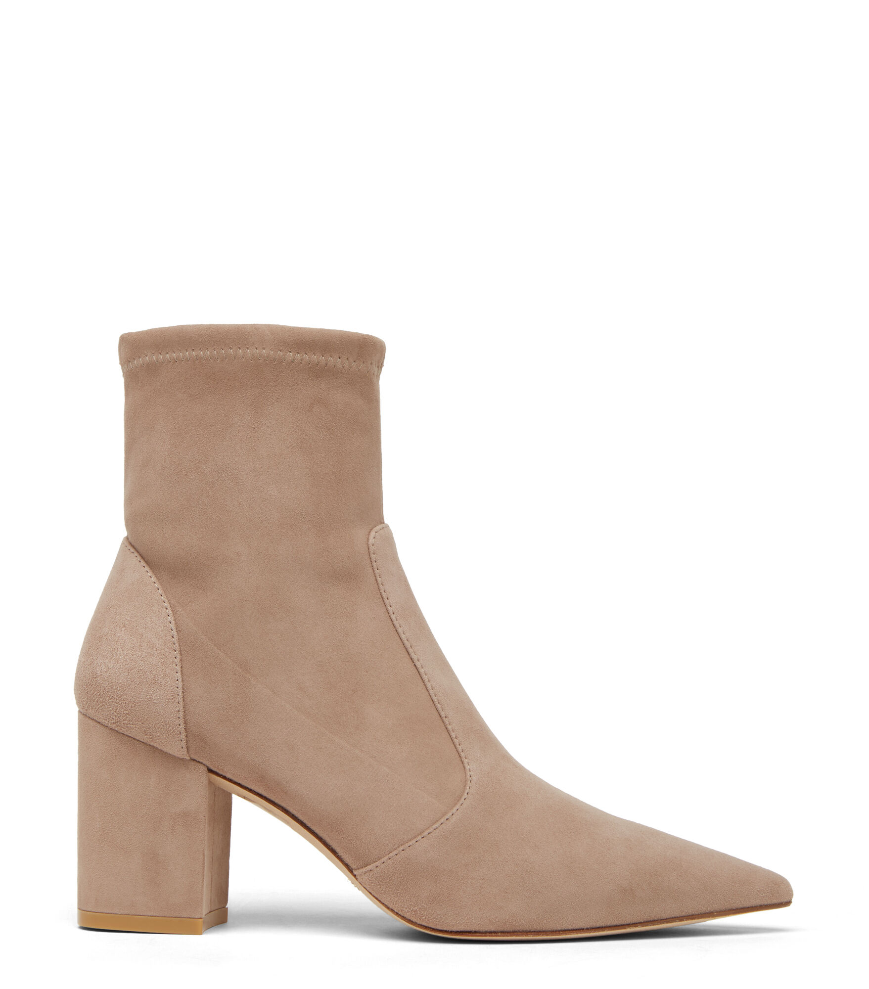 STUART 75 BLOCK STRETCH BOOTIE in CASHMERE for Women Stuart Weitzman