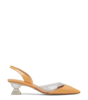 Stuart Weitzman LUCITE SCULPT SLING 50 PM MANGO SA610PVAU7Q