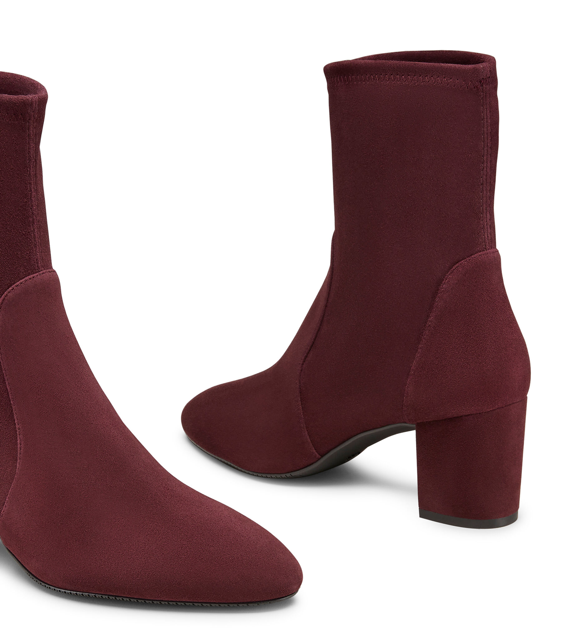 Stuart weitzman red suede boots hotsell