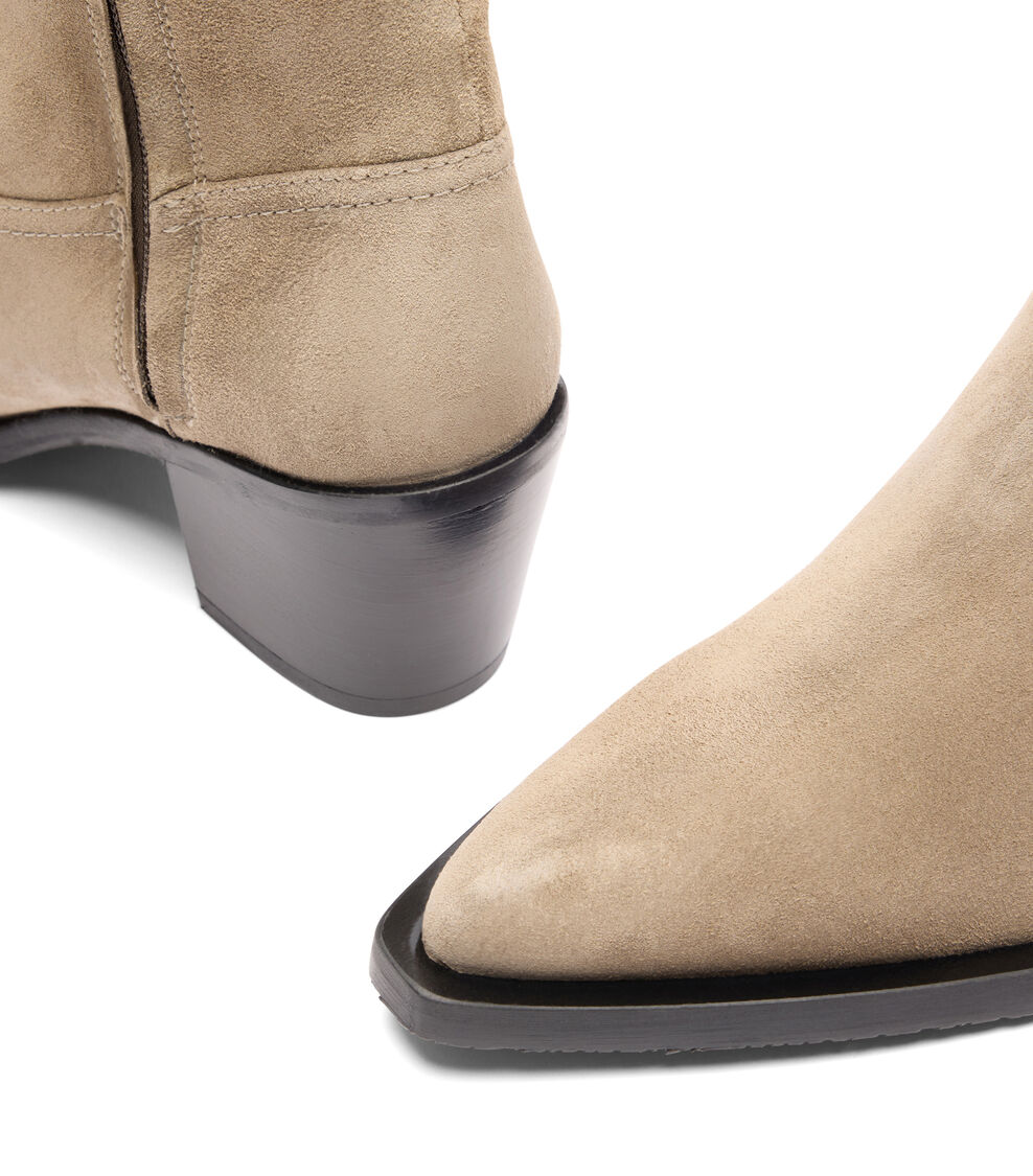 Stuart Weitzman TATE BOOTIE SMOKEY TAUPE/BLACK SK186SKDY7O