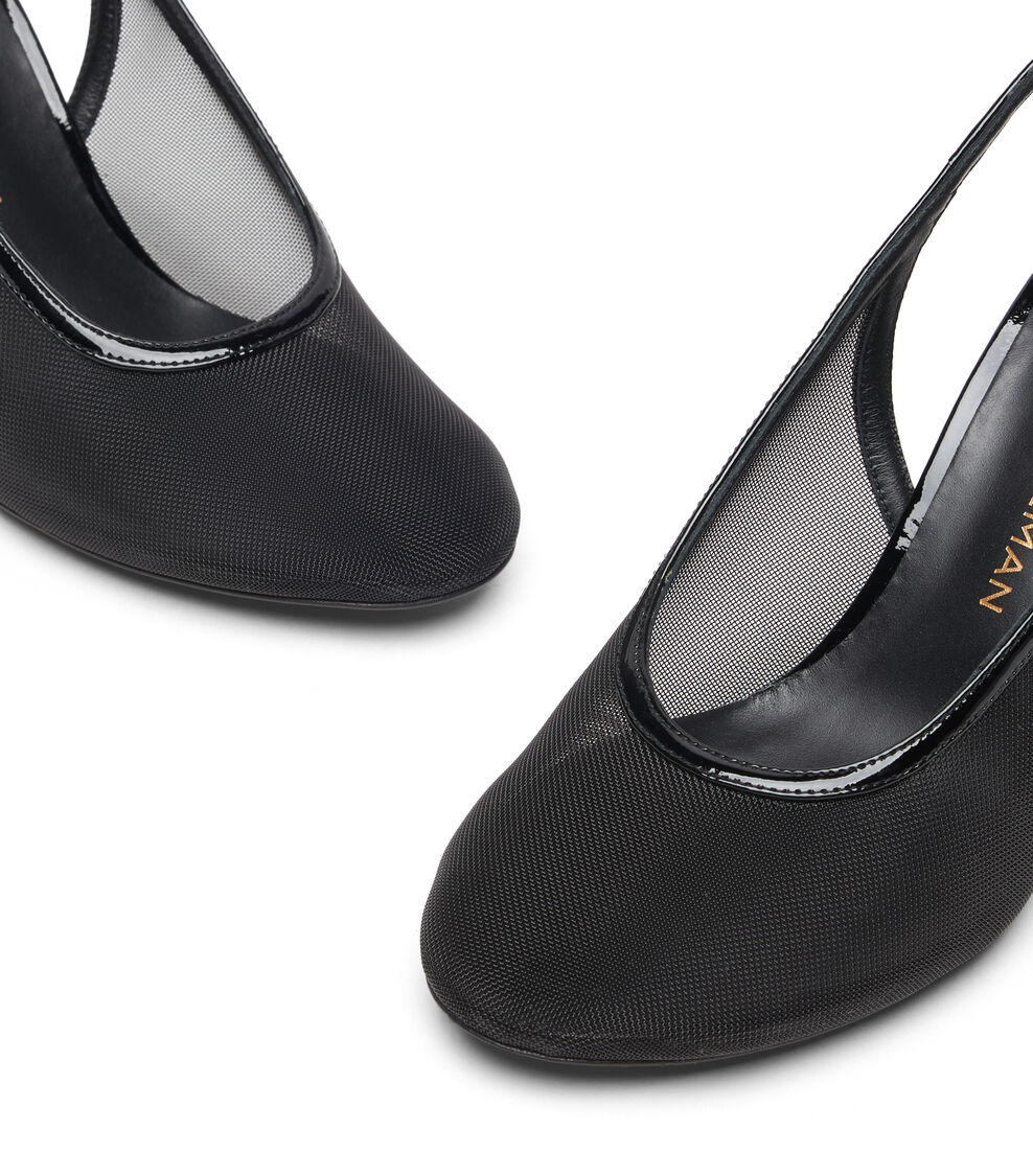 Stuart Weitzman BAREITALL SLINGBACK 85 BLACK SN773MHGBLK