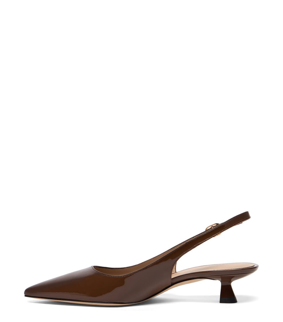 Stuart Weitzman STUART SCULPT SLINGBACK 35 WALNUT SL435PATWAL
