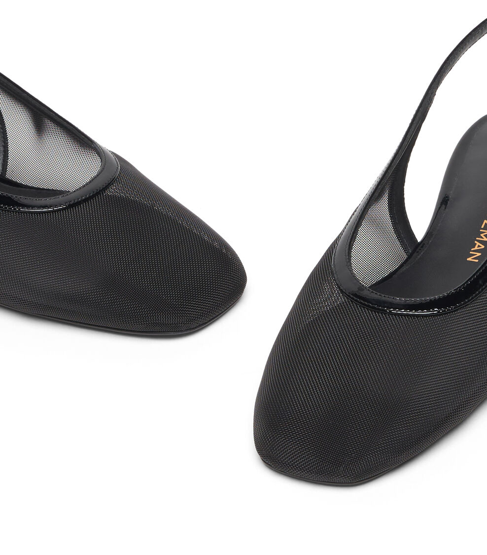 Stuart Weitzman BAREITALL SLINGBACK BLACK SN771MHGBLK