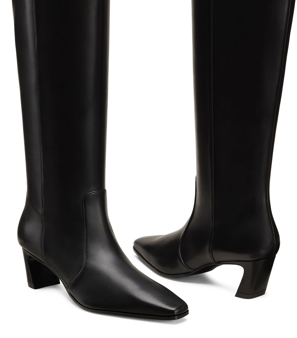 Stuart Weitzman STASSI BOOT 50 BLACK SM504DSNBLK
