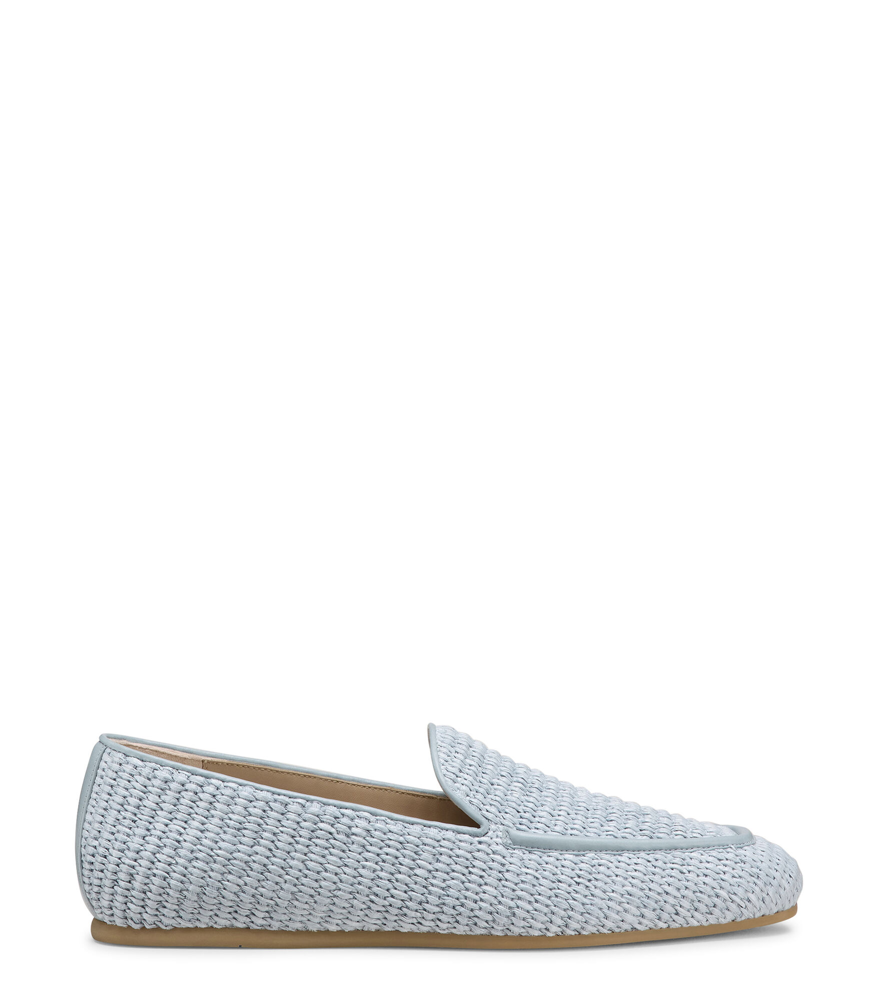 LEE LOAFER, CHAUSSURES PLATES ET MOCASSINS, , NEWBASKET RAFFIA/LACQUERED NAPPA - Stuart Weitzman - Modalova
