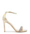 Stuart Weitzman NUDISTCURVE 100 HIGHSHINE SANDAL Platin SC395IRSPYB