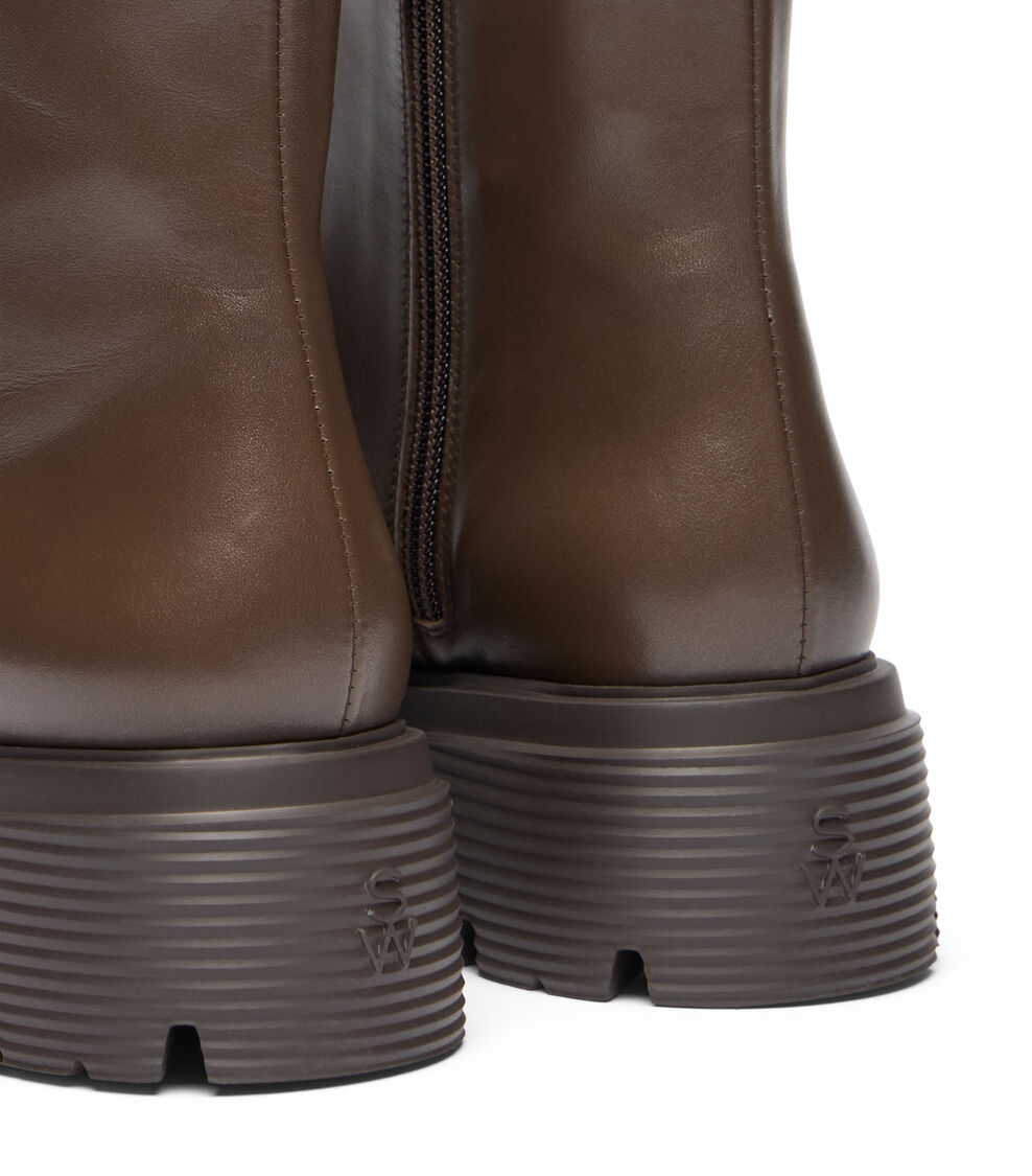 Stuart Weitzman HUDSON LITE ZIP BOOTIE WALNUT SM560SMOWAL