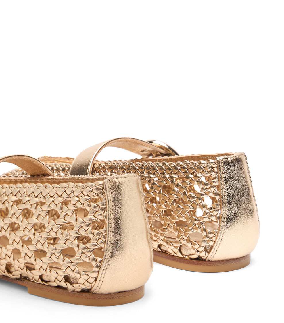 Stuart Weitzman THEA MARY JANE GOLDEN SK782MEWGOE