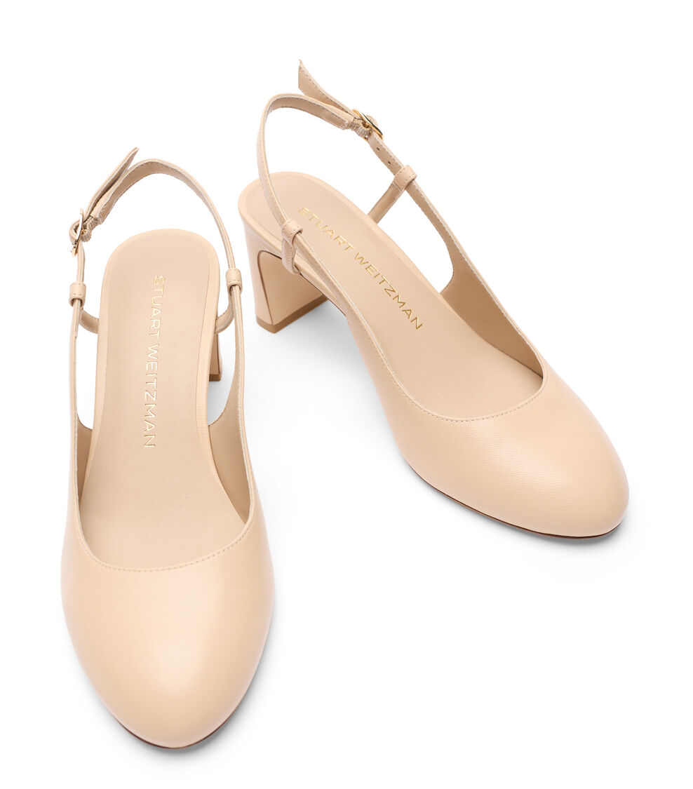 Stuart Weitzman BABETTE SLINGBACK 60 BARELY BEIGE SL540LARXW7