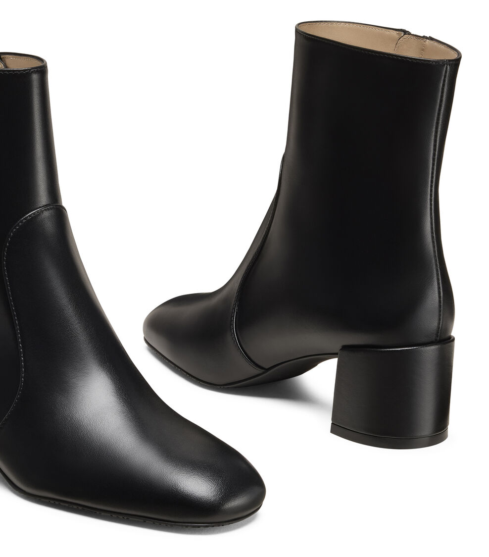 Stuart Weitzman MAEVE ZIP BOOTIE BLACK SL553SMOBLK