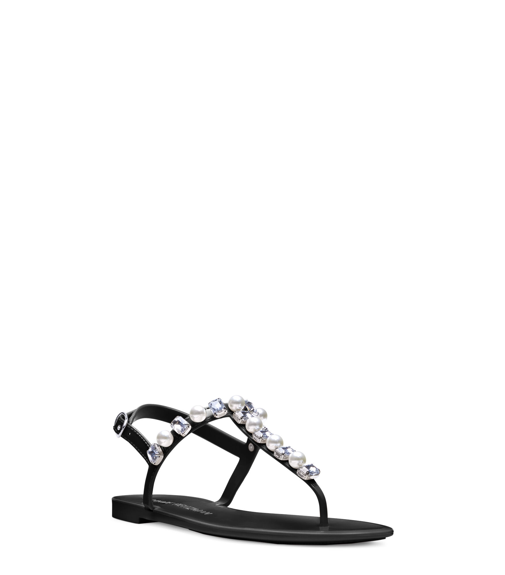 Stuart weitzman crystal jelly sandals sale