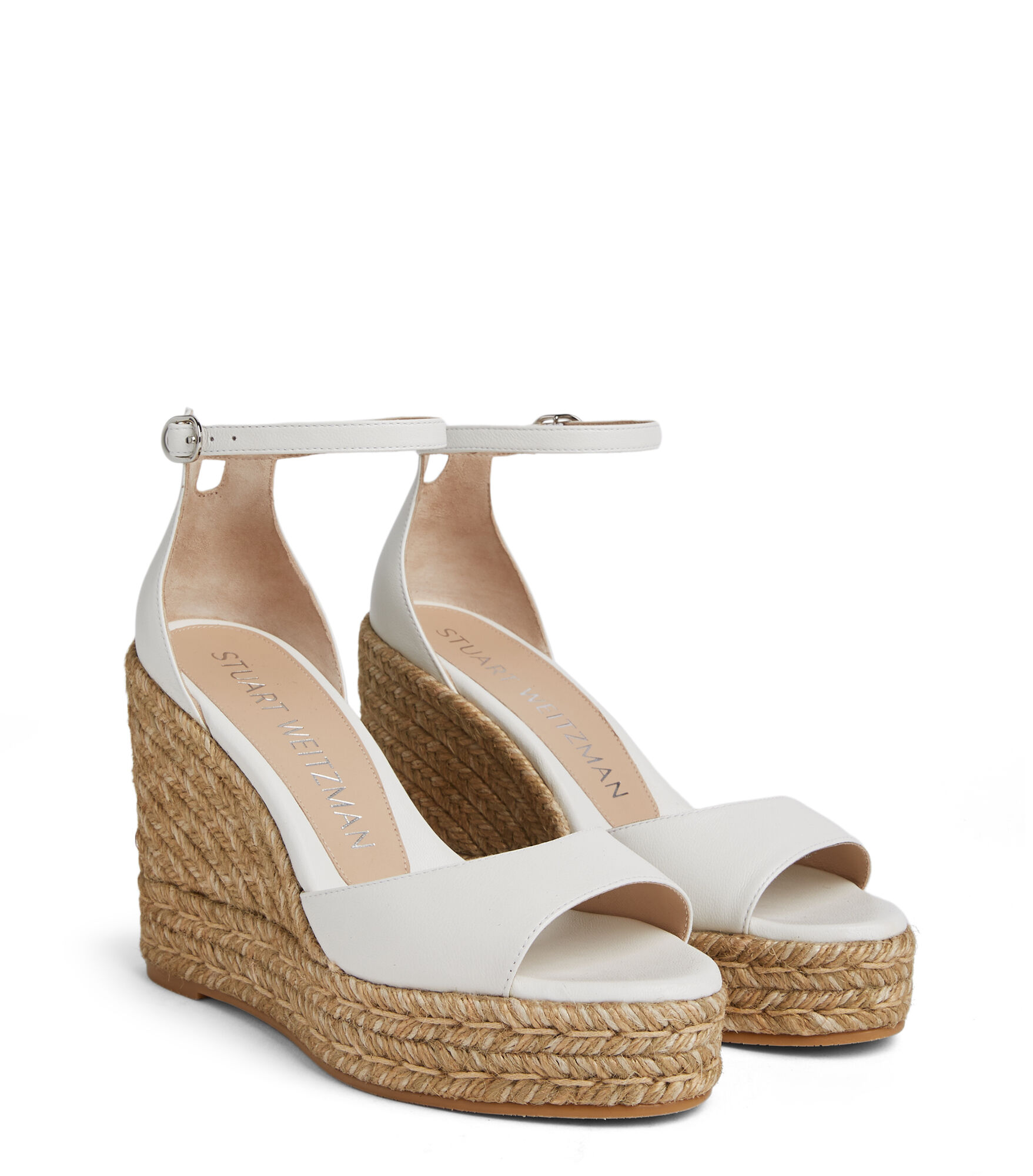 NUDISTCURVE ESPADRILLE WEDGE in WHITE for Women | Stuart